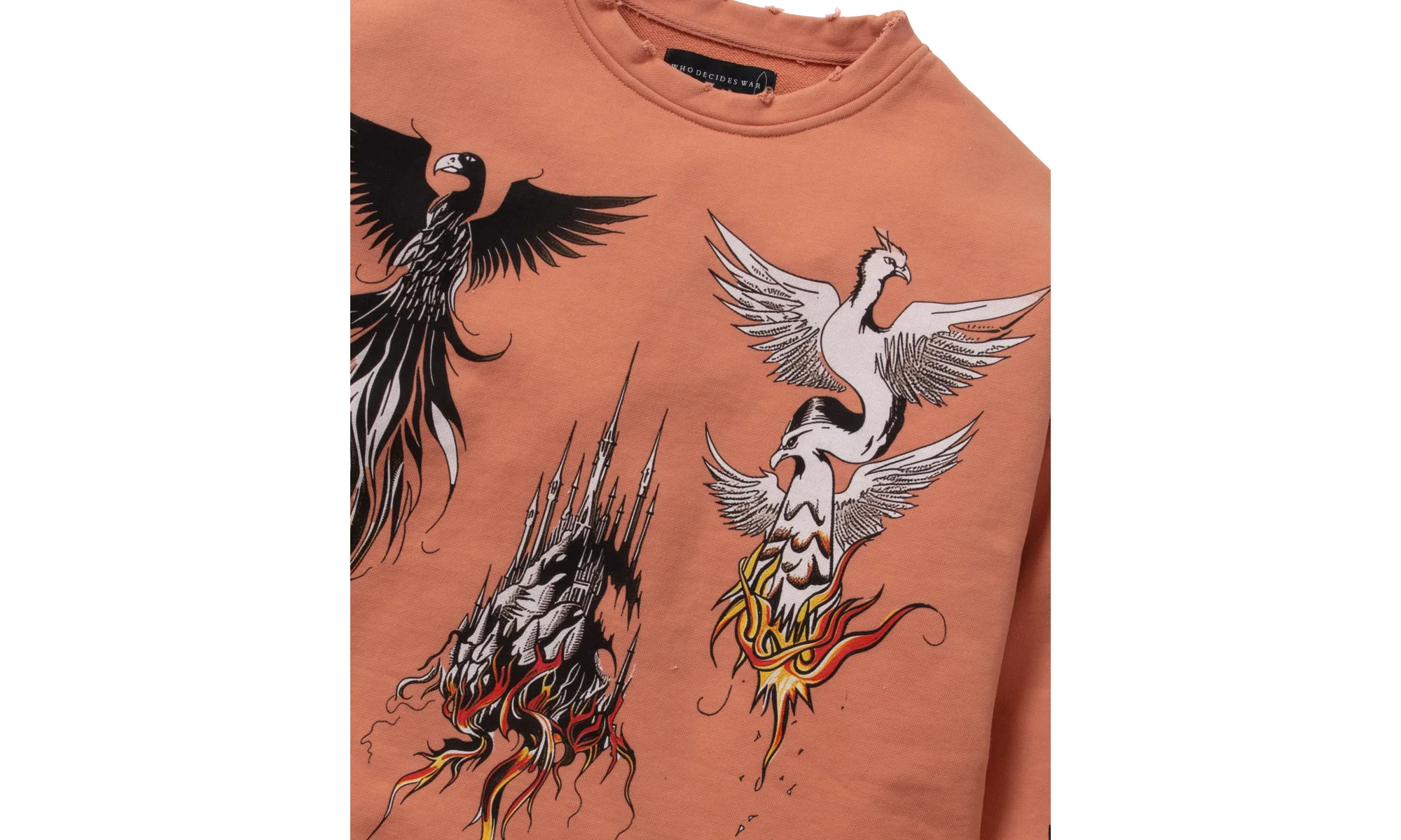 Nefarious Winged Crewneck "Orange" MHB5WYGT - Image 2