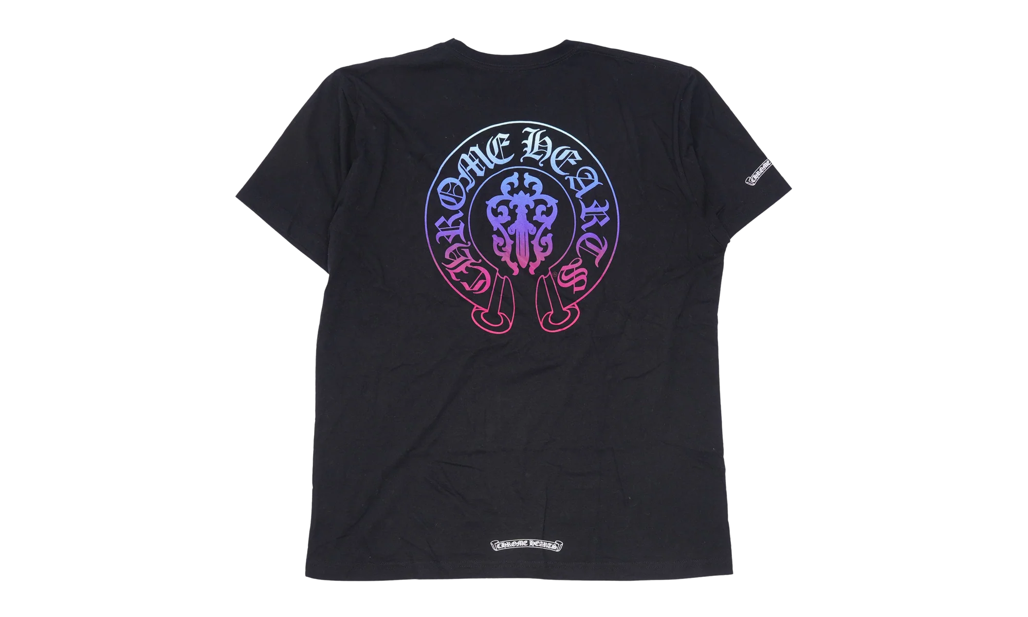 Neon Purple Dagger Horseshoe Tee "Black" CHRM0691 - Image 2