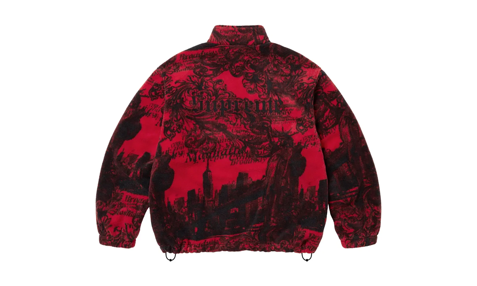 New York Fleece Jacket "FW25 - Red" SU26778 - Image 2