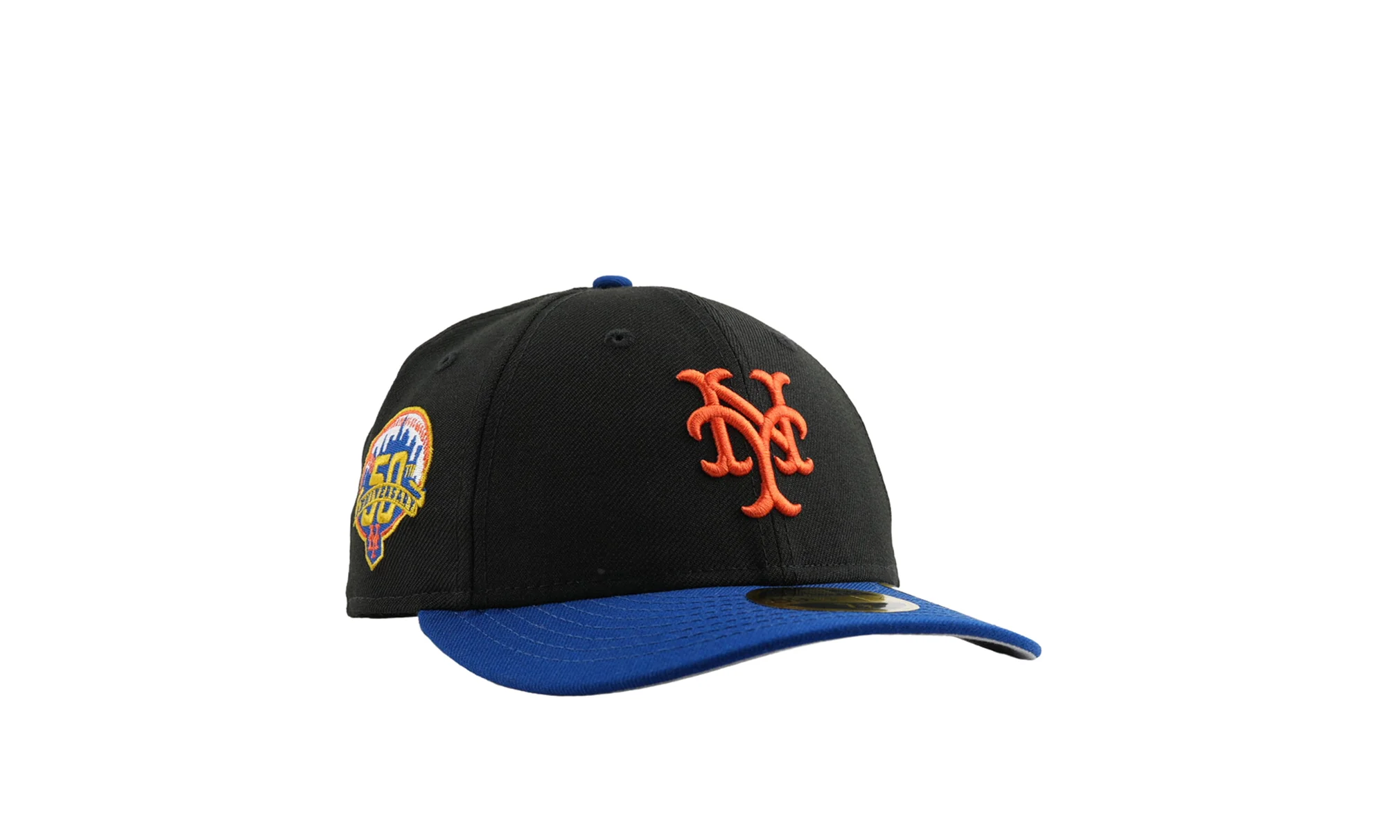 New York Mets 50th Anni. 59FIFTY Low Profile Fitted Hat "Black" 70737509 - Image 2