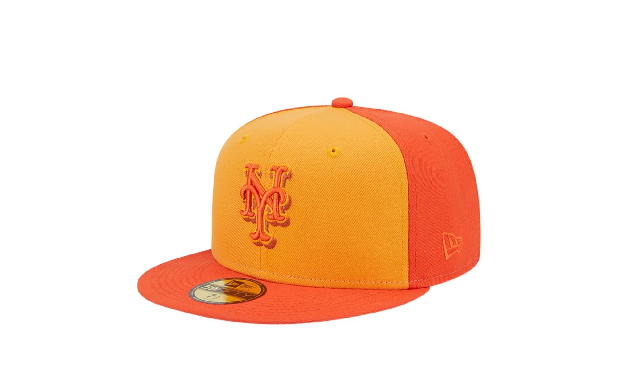 New York Mets Tri-Tone Team 59FIFTY Fitted Hat "Orange" 60355915 - Image 2