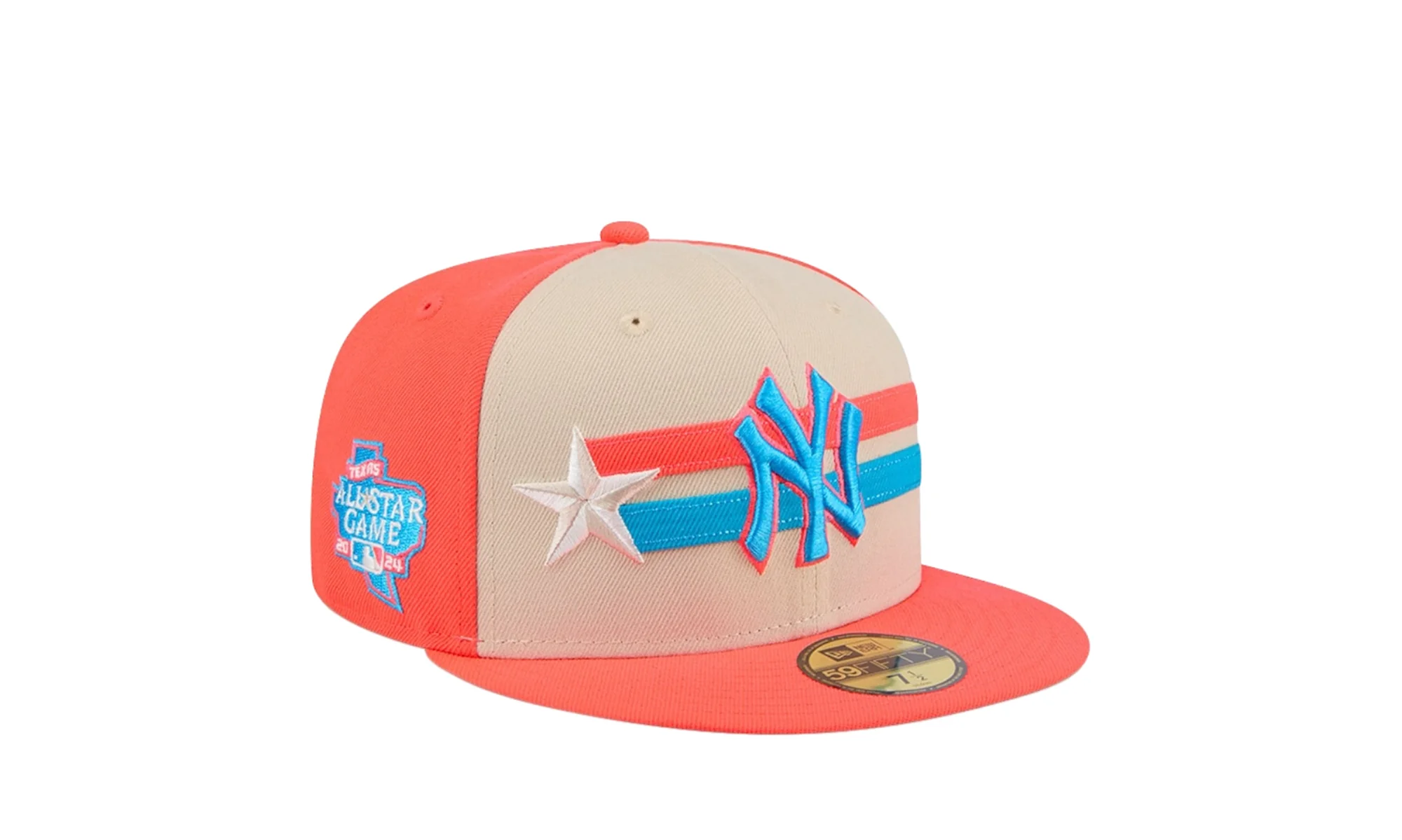 New York Yankees 2024 All Star Game 59FIFTY Fitted Hat "Orange" 60546745 - Image 2