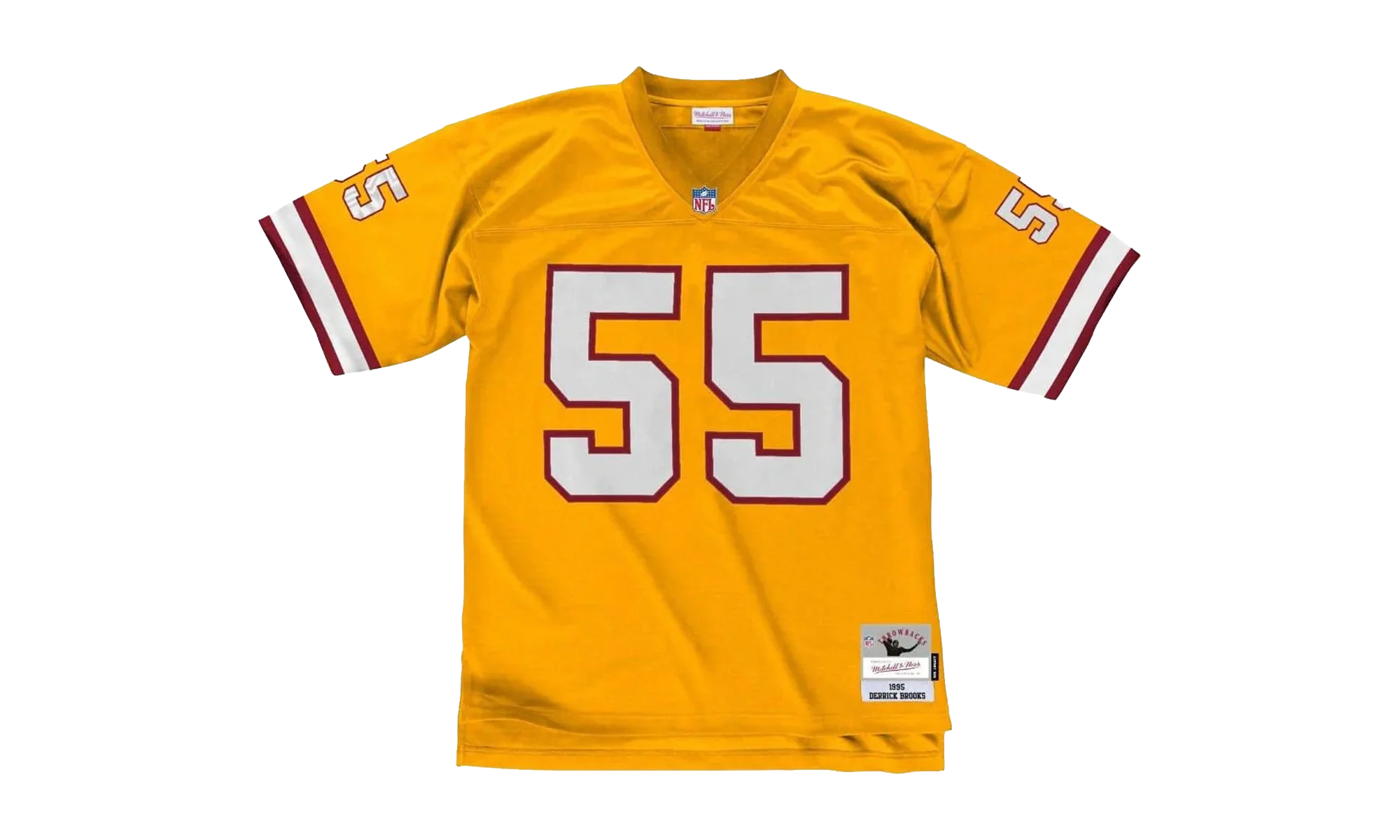 NFL Derrick Brooks Legacy Jersey "1995 Tampa Bay Buccaneers - Buccaneers Yellow" LGJYAC18115 TBBDKYW95DBK - Image 3