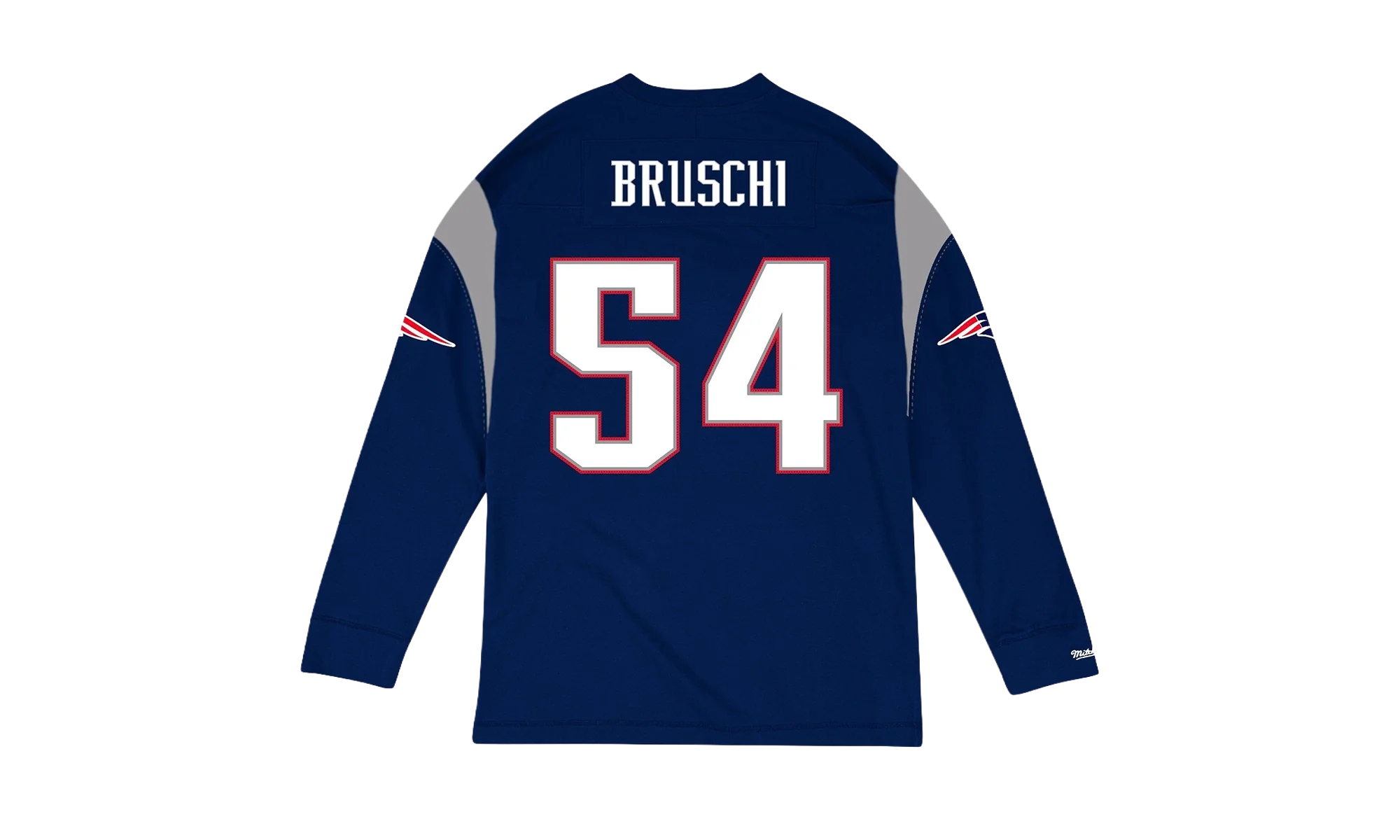 NFL Name & Number Longsleeve "New England Patriots - Navy" NNLSMG18064 NEPNAVY04TBS - Image 2