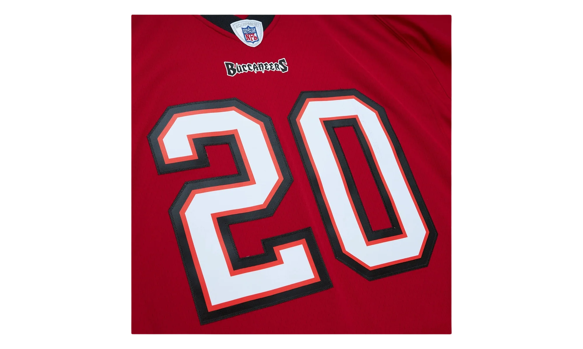 NFL Ronde Barber Dark Jersey "2002 Tampa Bay Buccaneers - Scarlet" LGJY6872 TBB02RBRSCAR - Image 3