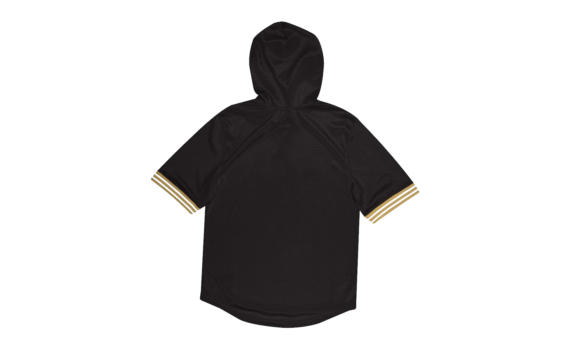 NFL Unbeaten Short Sleeve Mesh Hoodie "New Orleans Saints - Black" MSHSAJ19029 NOSBLCK - Image 2