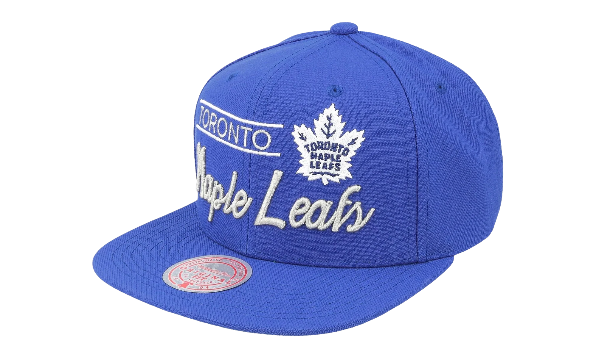 NHL Retro Lock Up Snapback Cap "Toronto Maple Leafs - Blue" 6HSSLD21213 TMLBLUE - Image 2