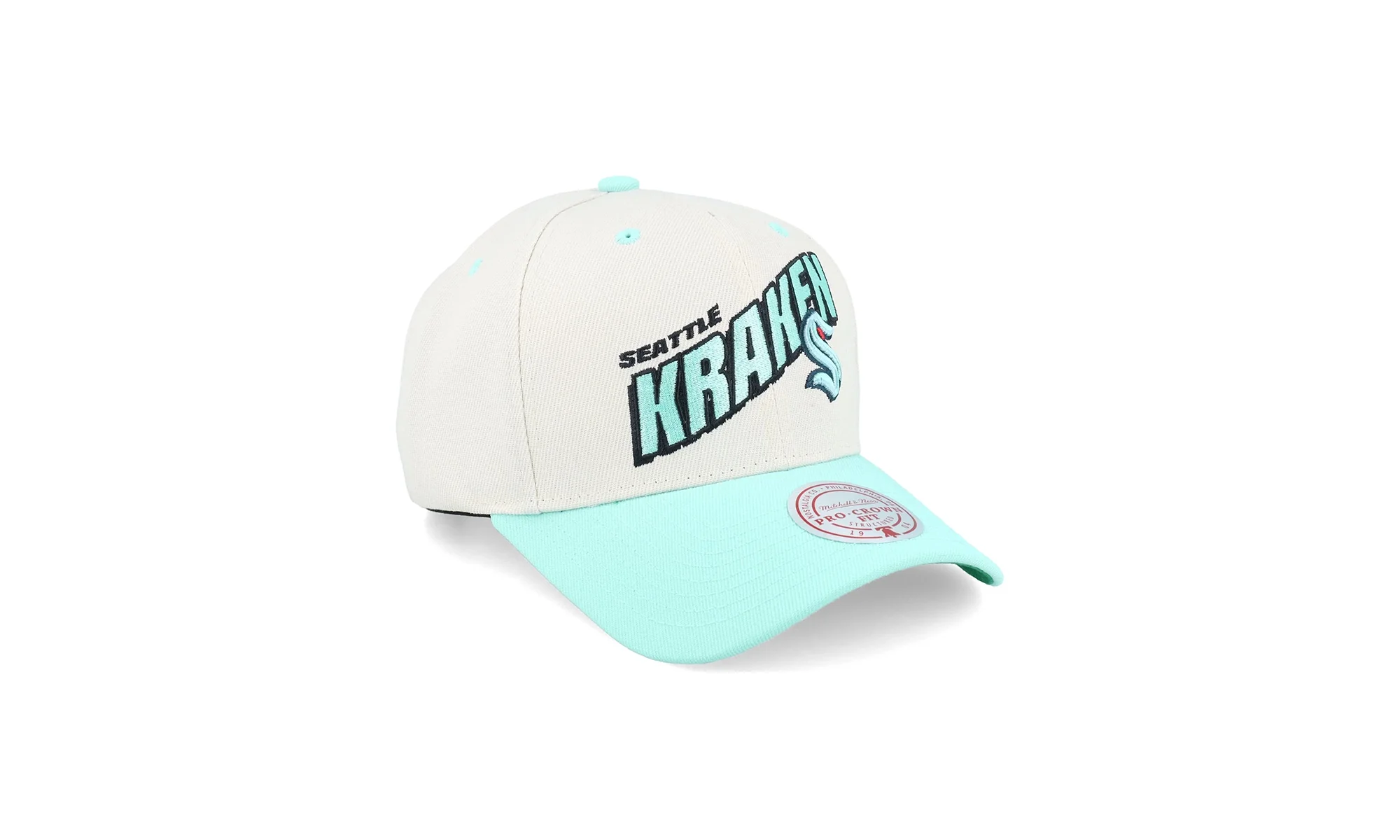 NHL Retro Type Pro Snapback Cap "Seattle Kraken - Off White" HHSS7552 SKRYYPPPOFWH