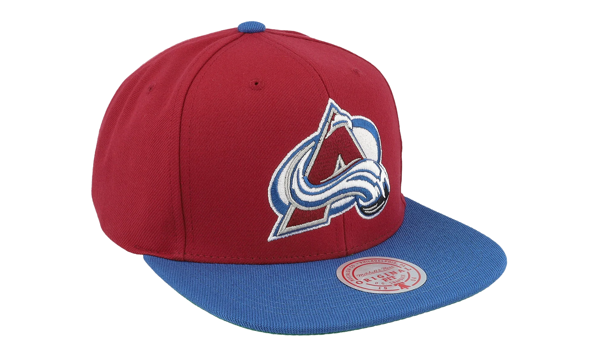 NHL Team 2 Tone 2.0 Snapback Cap "Colorado Avalanche - Red / Light Blue" HHSS5367 CAVYYPPPRDLB - Image 2