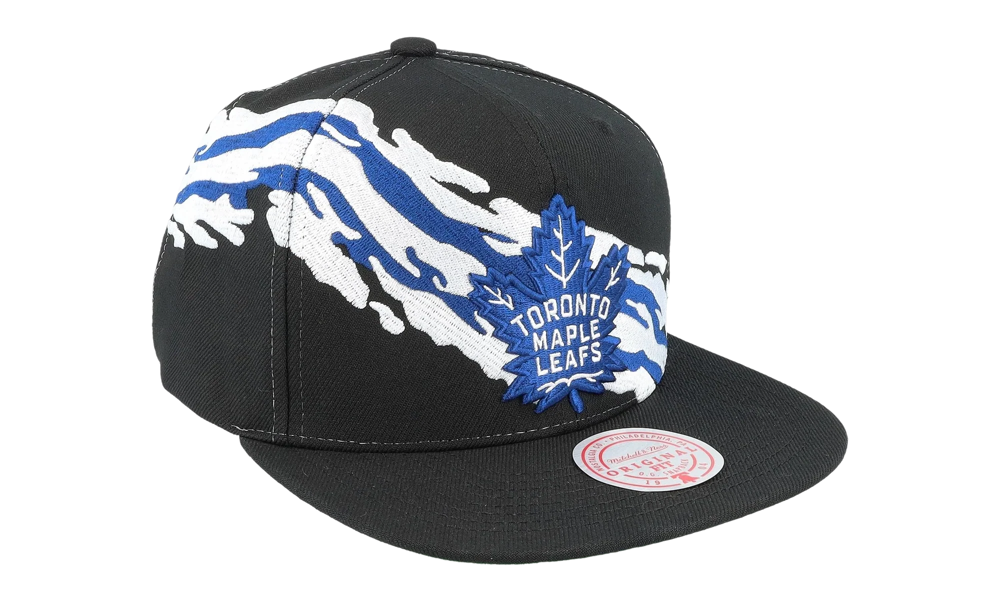 NHL Vintage Paintbrush Snapback Cap "Toronto Maple Leafs - Black" 6HSSSH22087 TMLBLCK - Image 2