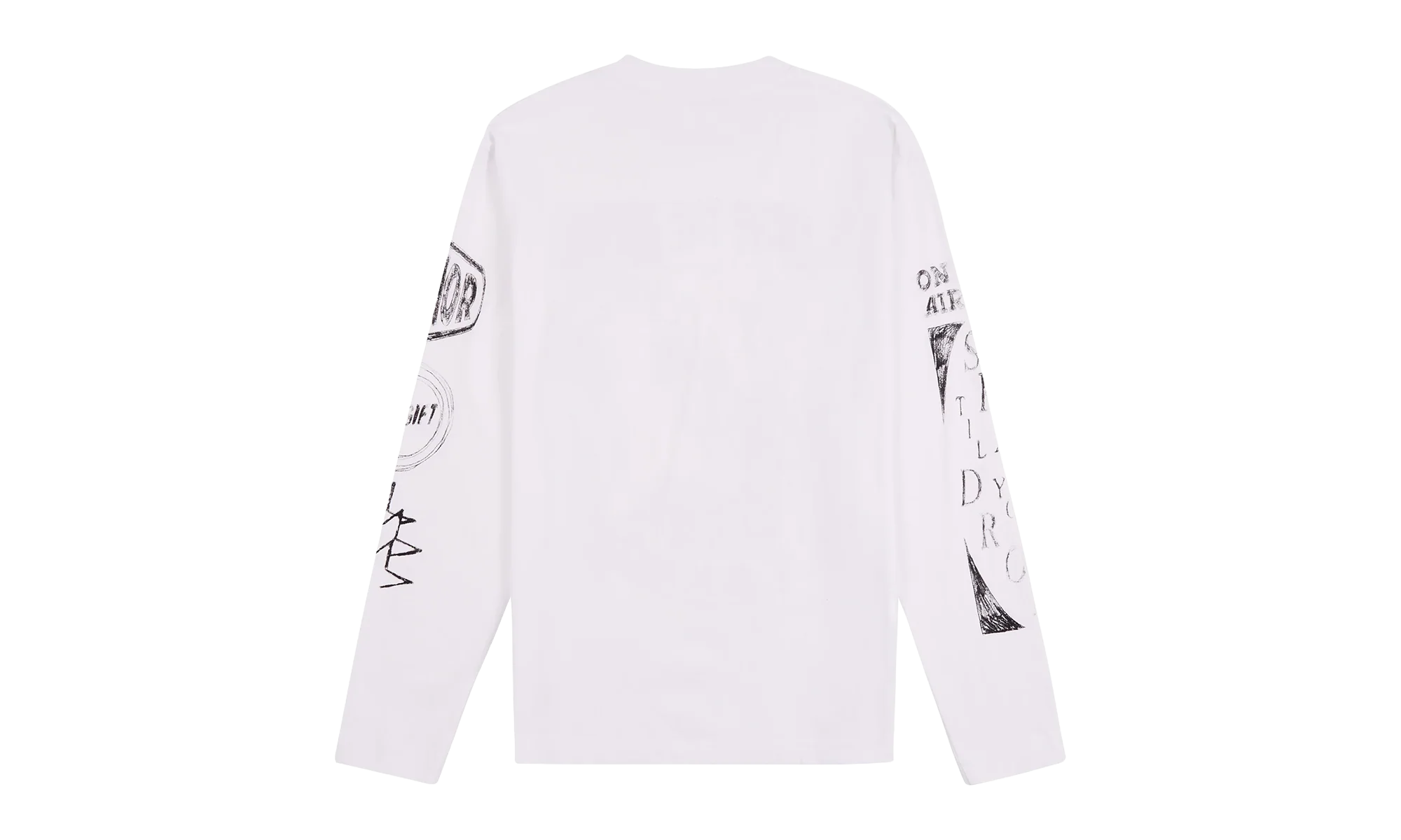 Night Skate Long-Sleeve Tee "White" HTG250498 WHT - Image 2