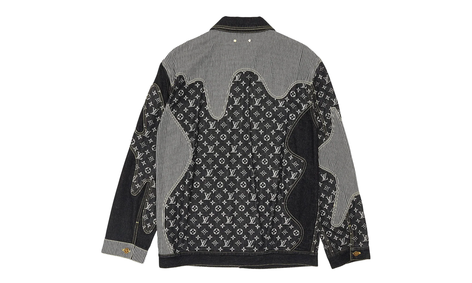 Nigo Monogram Crazy Denim Workwear Jacket "Black" 1A9GEE - Image 2