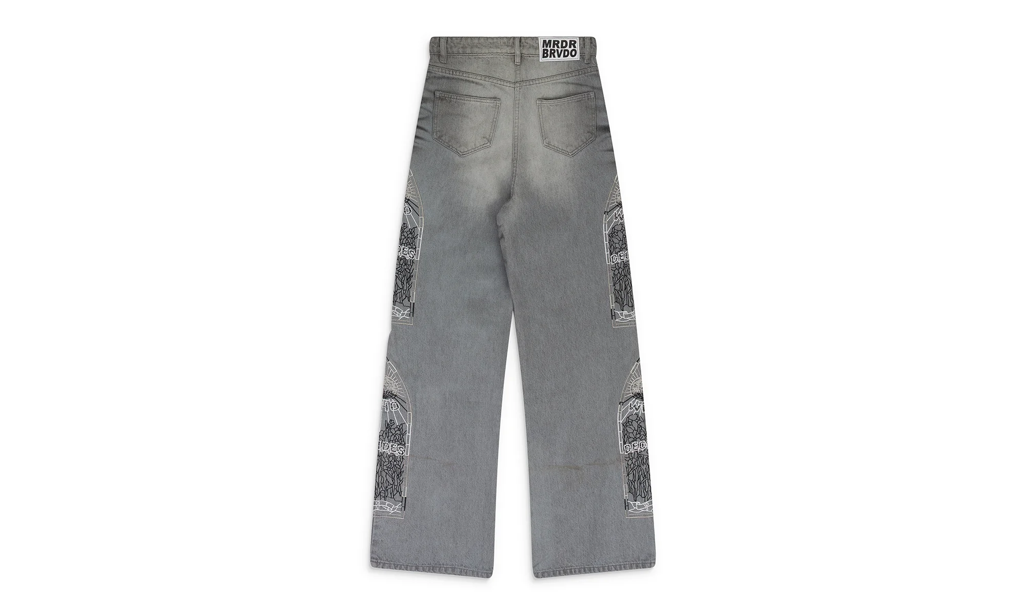 Noir Stripe Wide-Leg Jeans "grey" 3120260021SS24 - Image 2