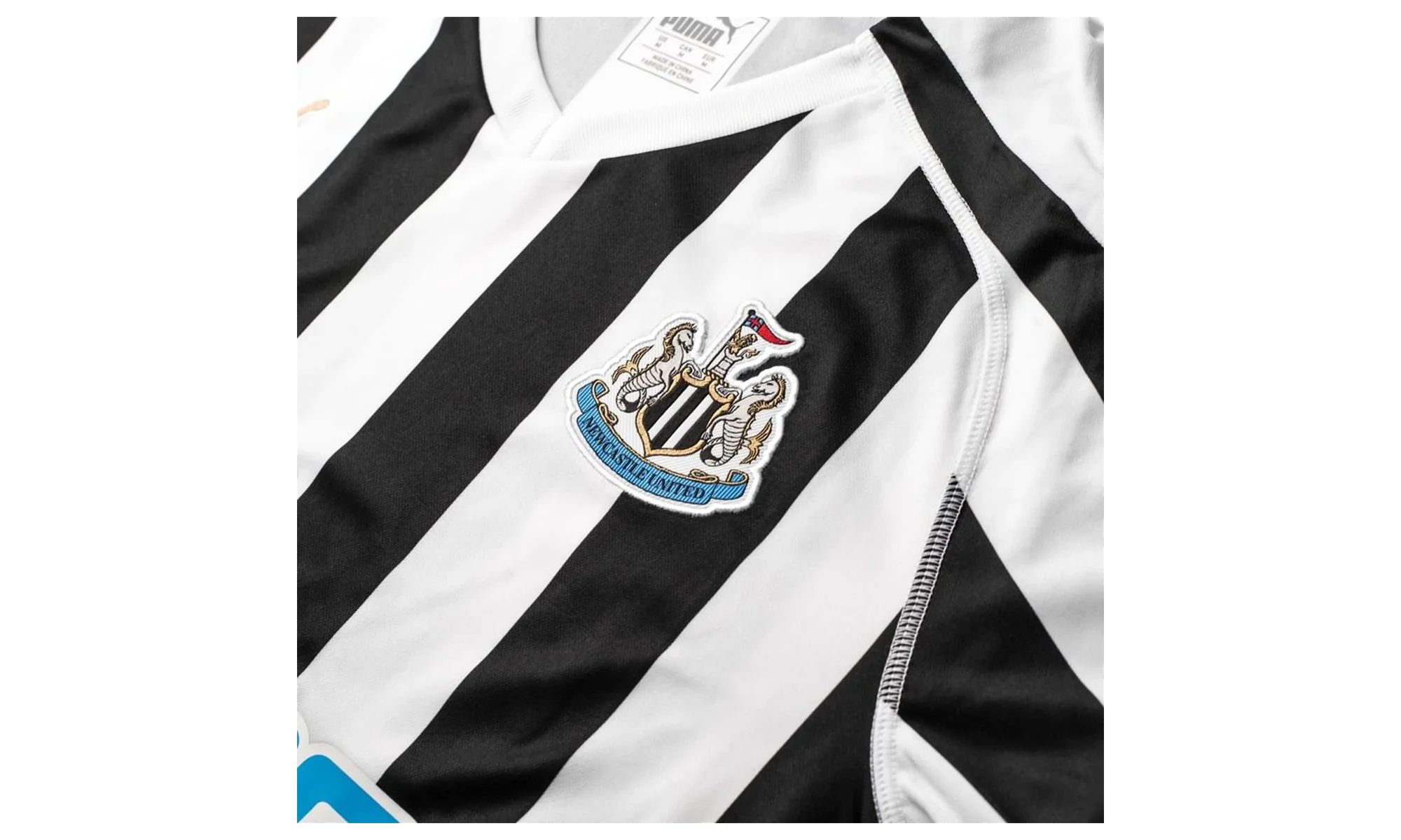 NUFC Home Shirt Replica "Puma Black / White" 753802 01 - Image 2