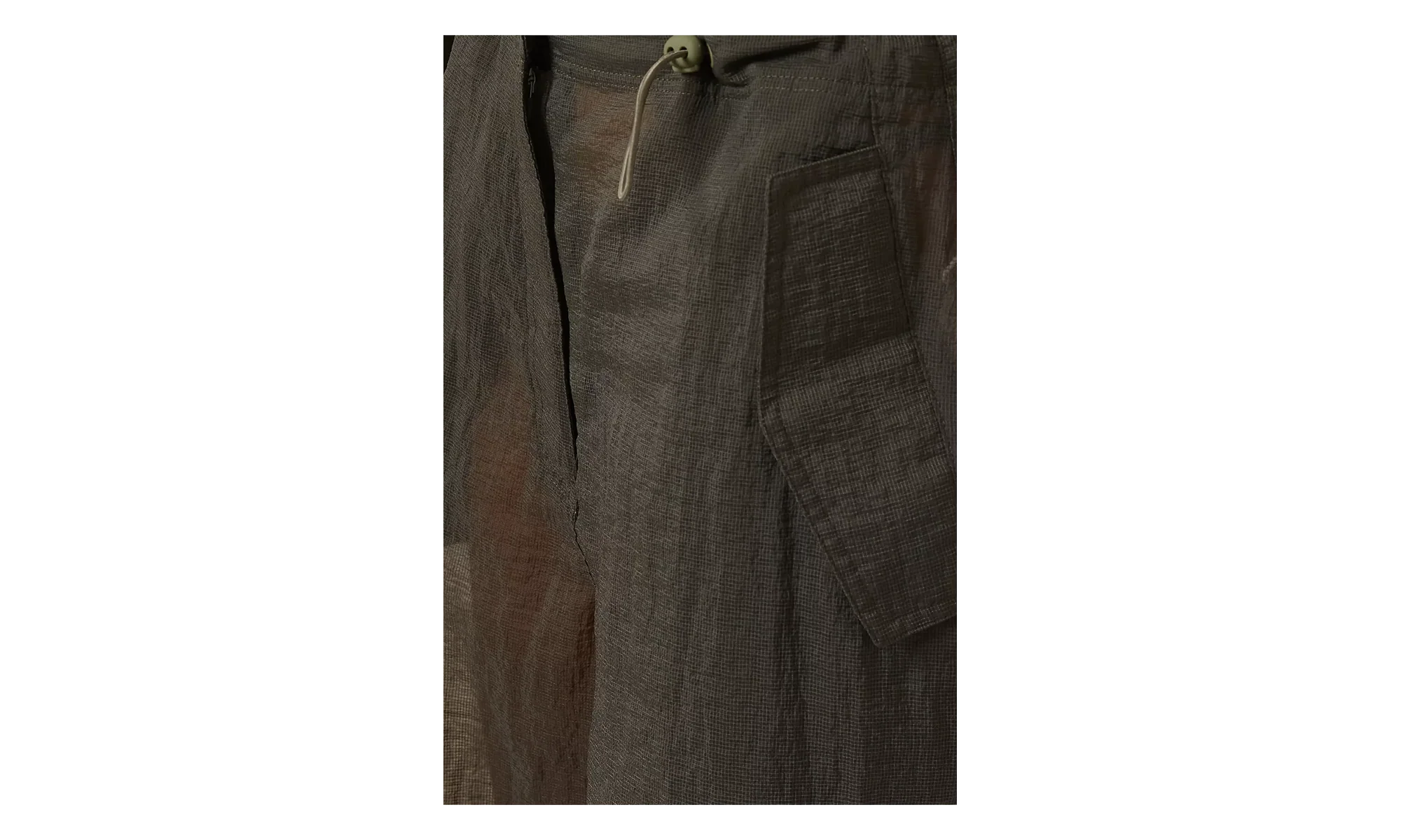 Nuru Sheer Parachute Pant "Dark Brown" KITH60 - Image 2