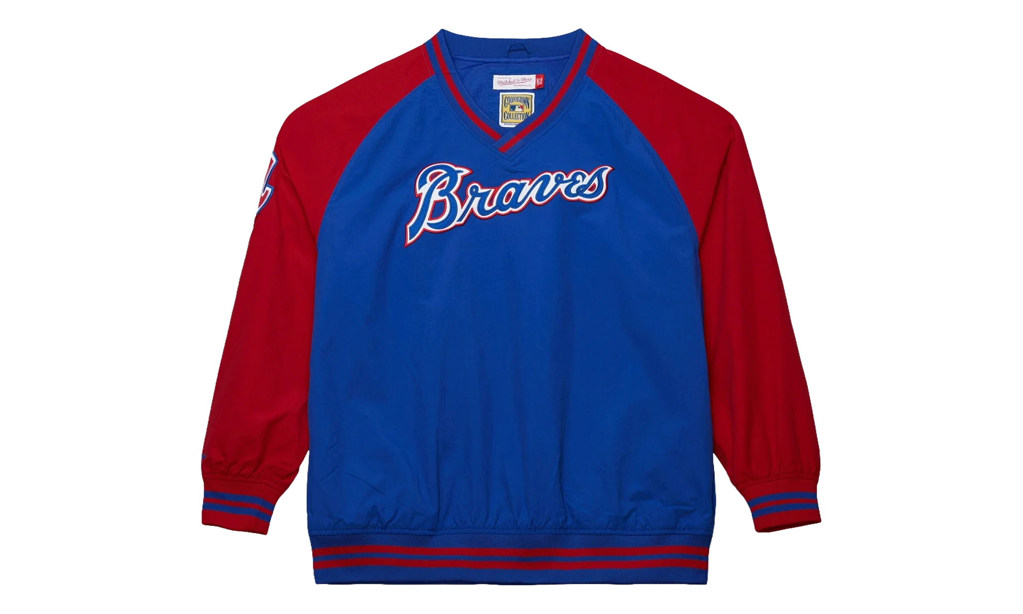 Nylon Pullover Jacket Vintage Logo "MLB Braves" JK9272 ABRROYA