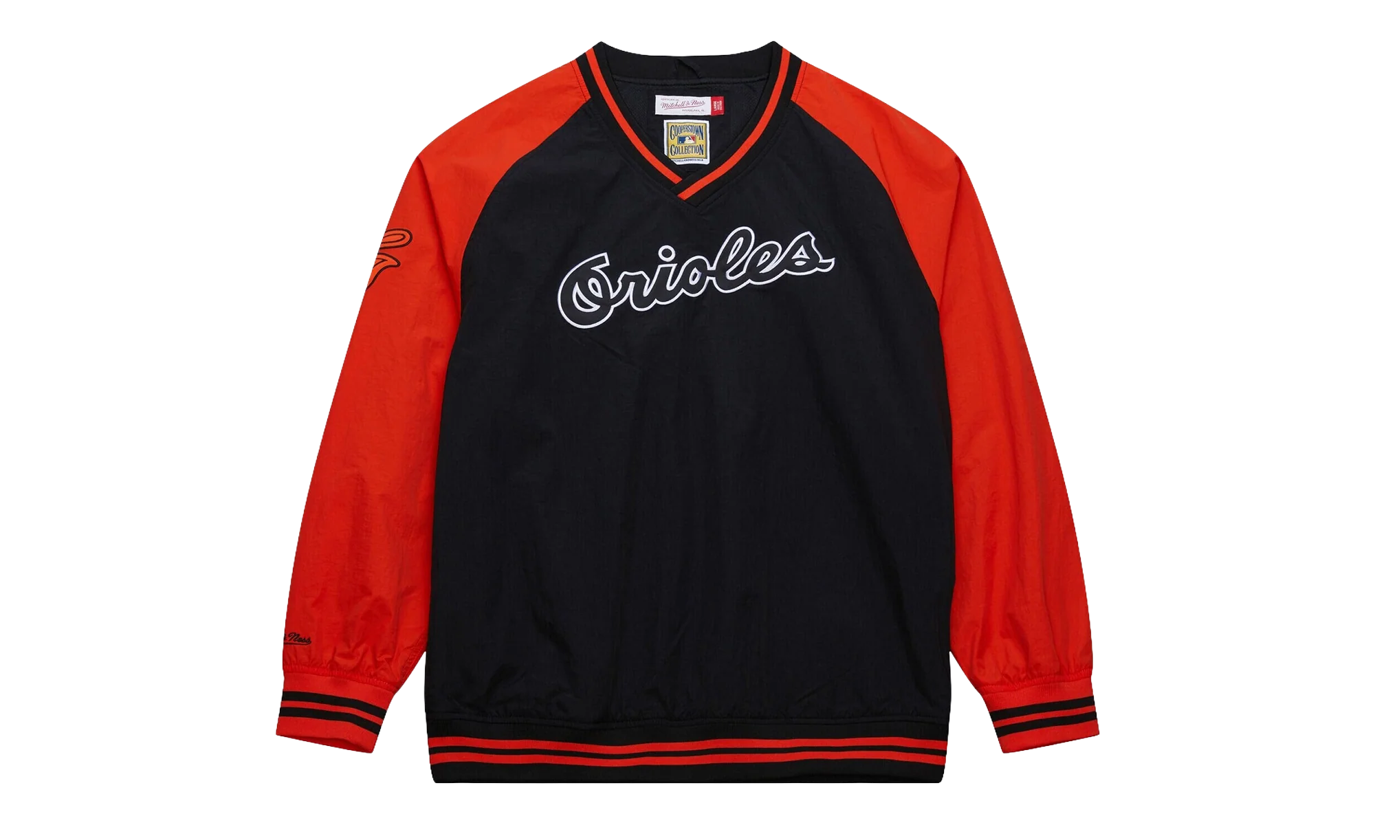 Nylon Pullover Jacket Vintage Logo "MLB Orioles" JK9272 BORBLCK