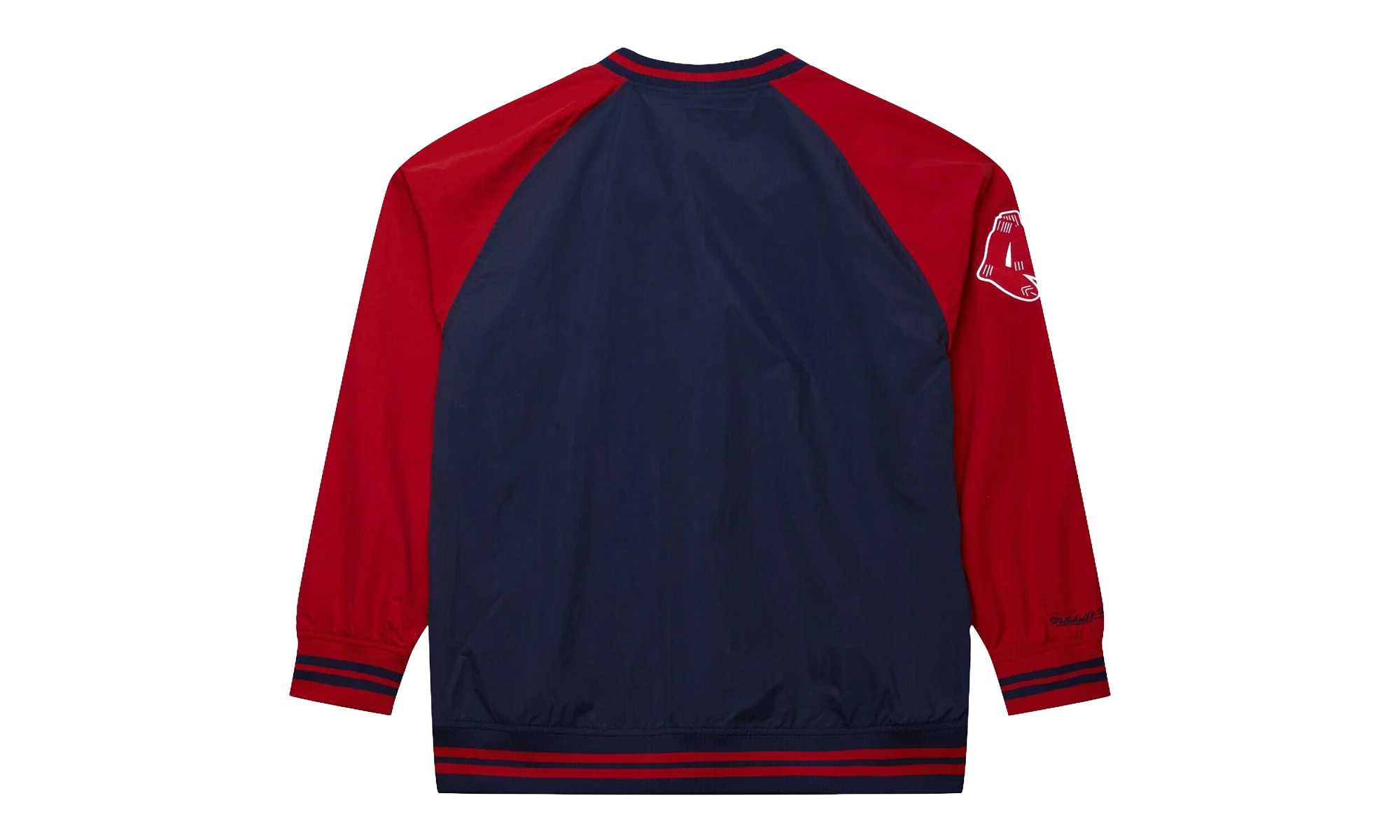 Nylon Pullover Jacket Vintage Logo "MLB Red Sox" JK9272 BRSNAVY - Image 2