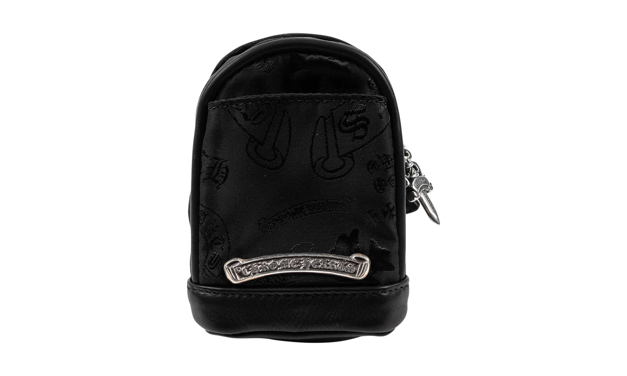 Nylon stencil Wrist bag black "Black" CHRM0456
