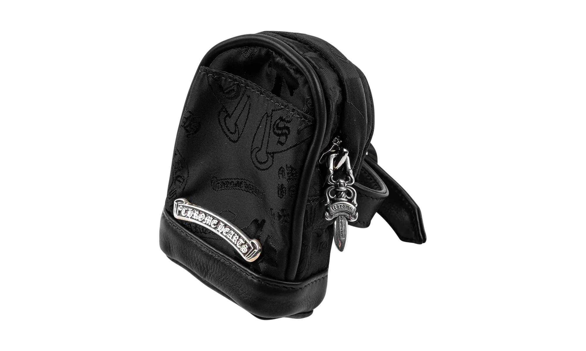 Nylon stencil Wrist bag black "Black" CHRM0456 - Image 2