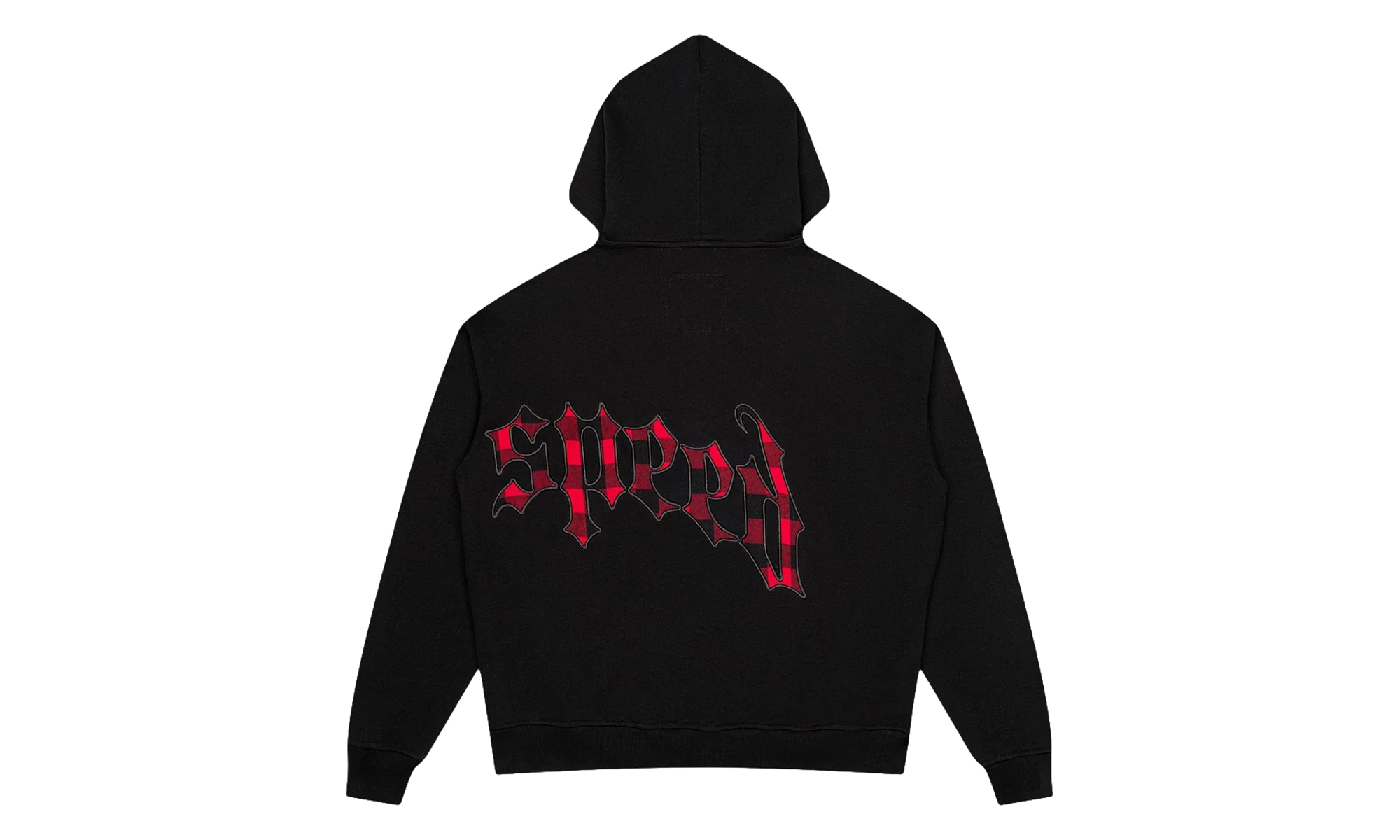 OG Logo Hoodie "Black Red Plaid" GS097 - Image 2