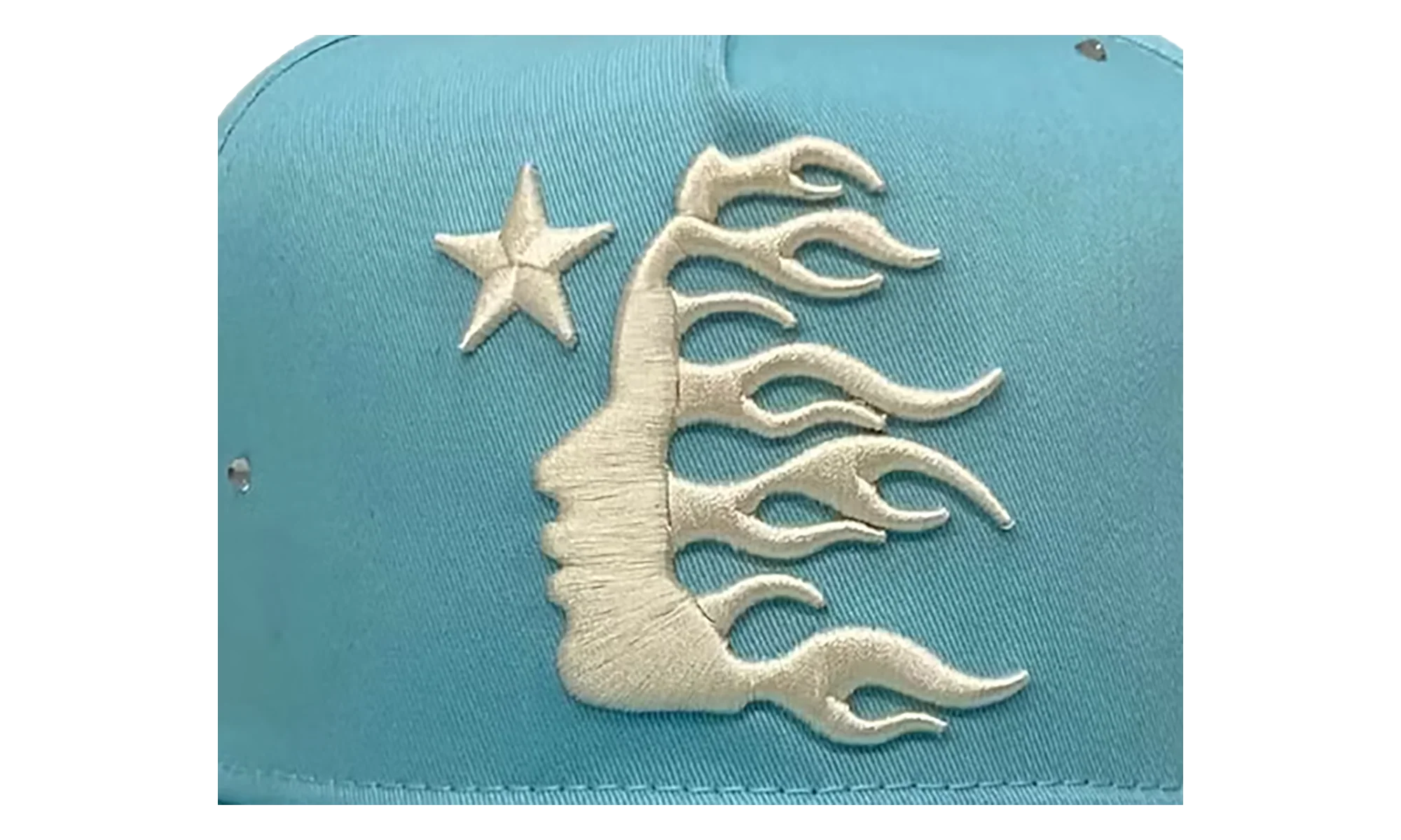 OG Logo Rhinestone Snapback Hat "Baby Blue" HSR103 - Image 2