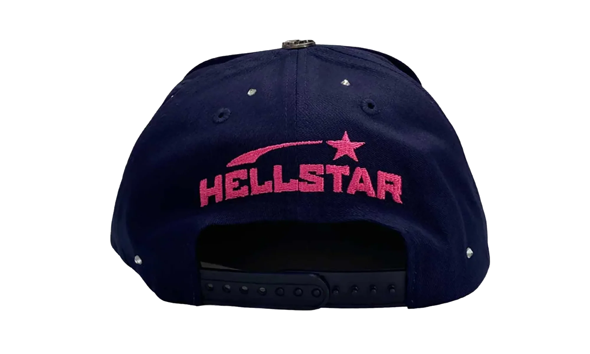 OG Logo Rhinestone Snapback Hat "Navy / Pink" HSR101 - Image 2