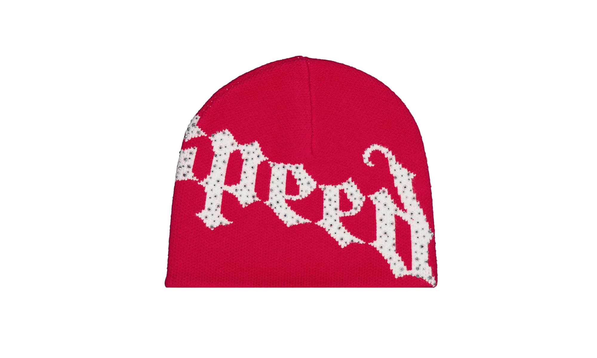 OG Logo Studded Beanie "Red / White" E9AMMHWW - Image 2