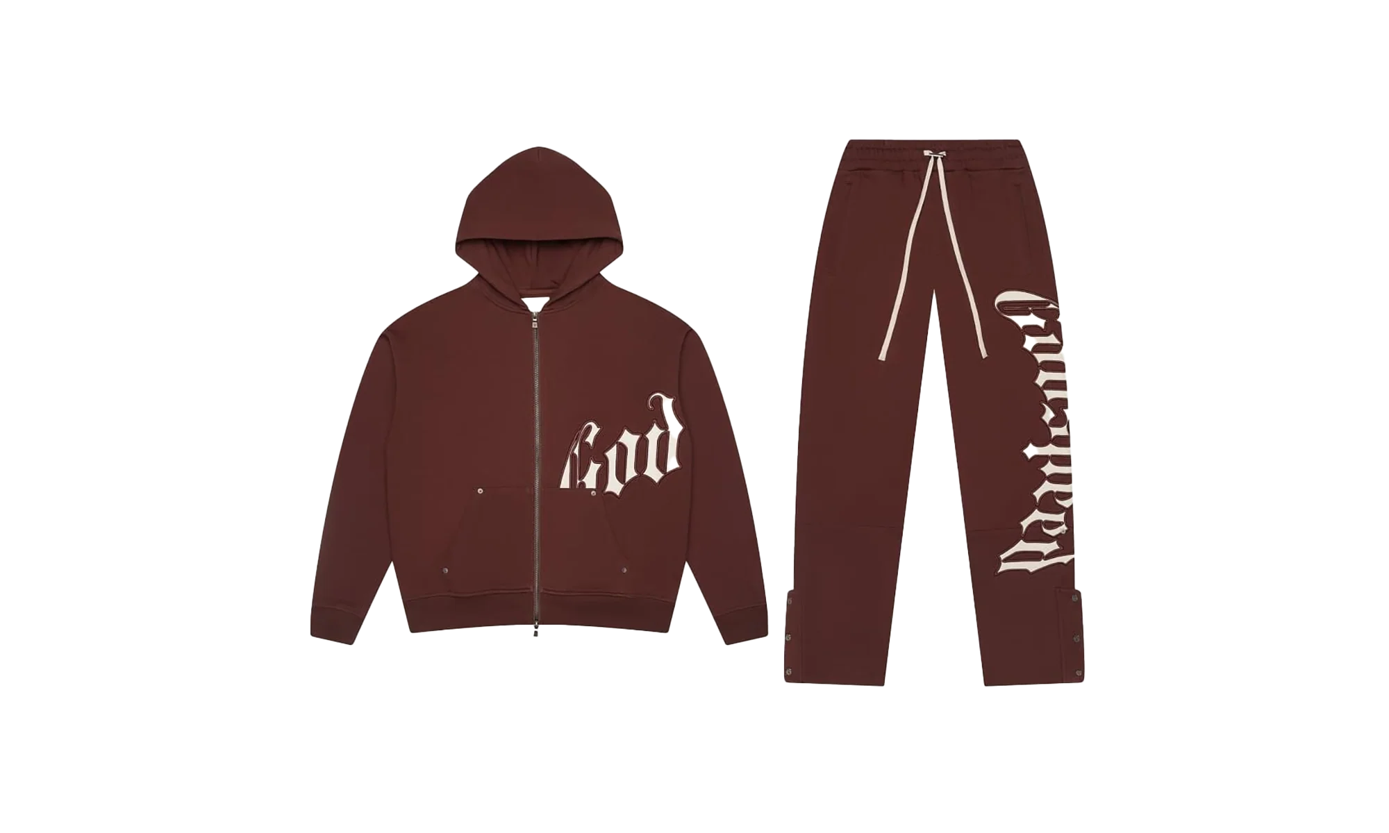 OG Logo Sweatsuit V2 "Brown White" OG LOGO SWEATSUIT V 2 BROWN WHITE