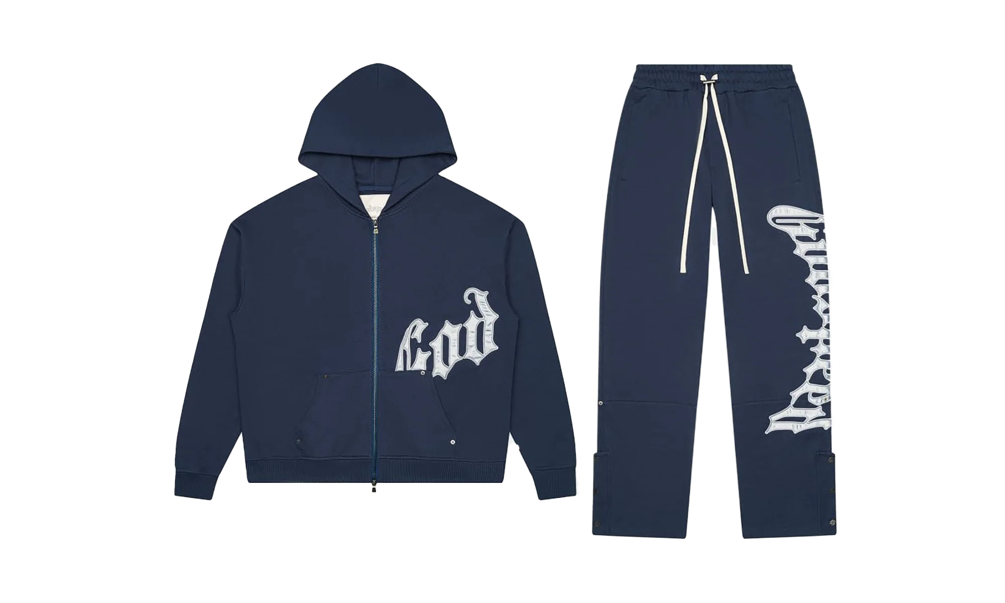 OG Logo Sweatsuit V2 "Navy Silver" OG LOGO SWEATSUIT V 2 NAVY SILVER BOOM