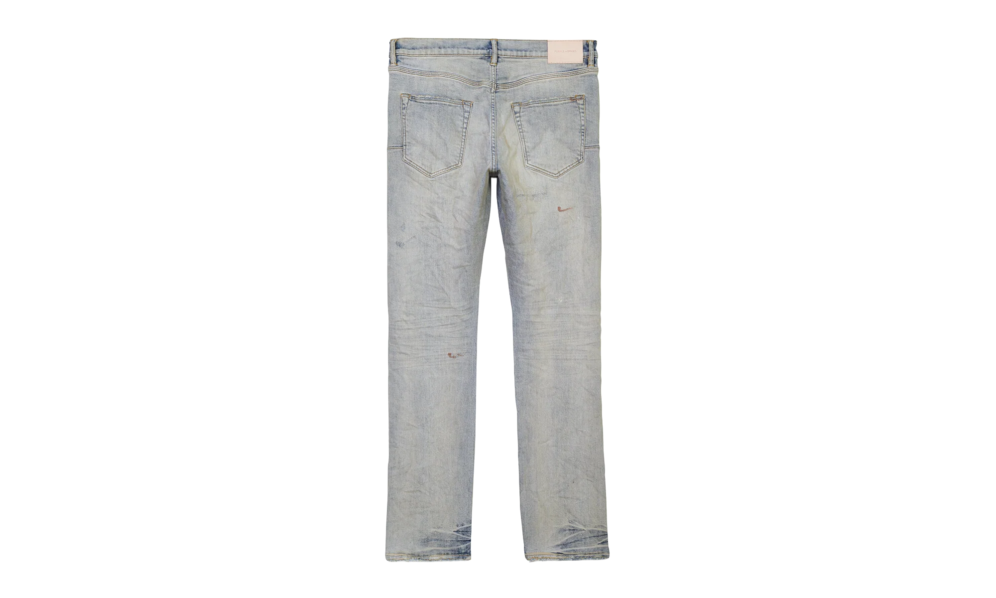 OIL REPAIR SLIM STRAIGHT SKINNY JEANS "Super Light Indigo" P011 SORS123 - Image 2