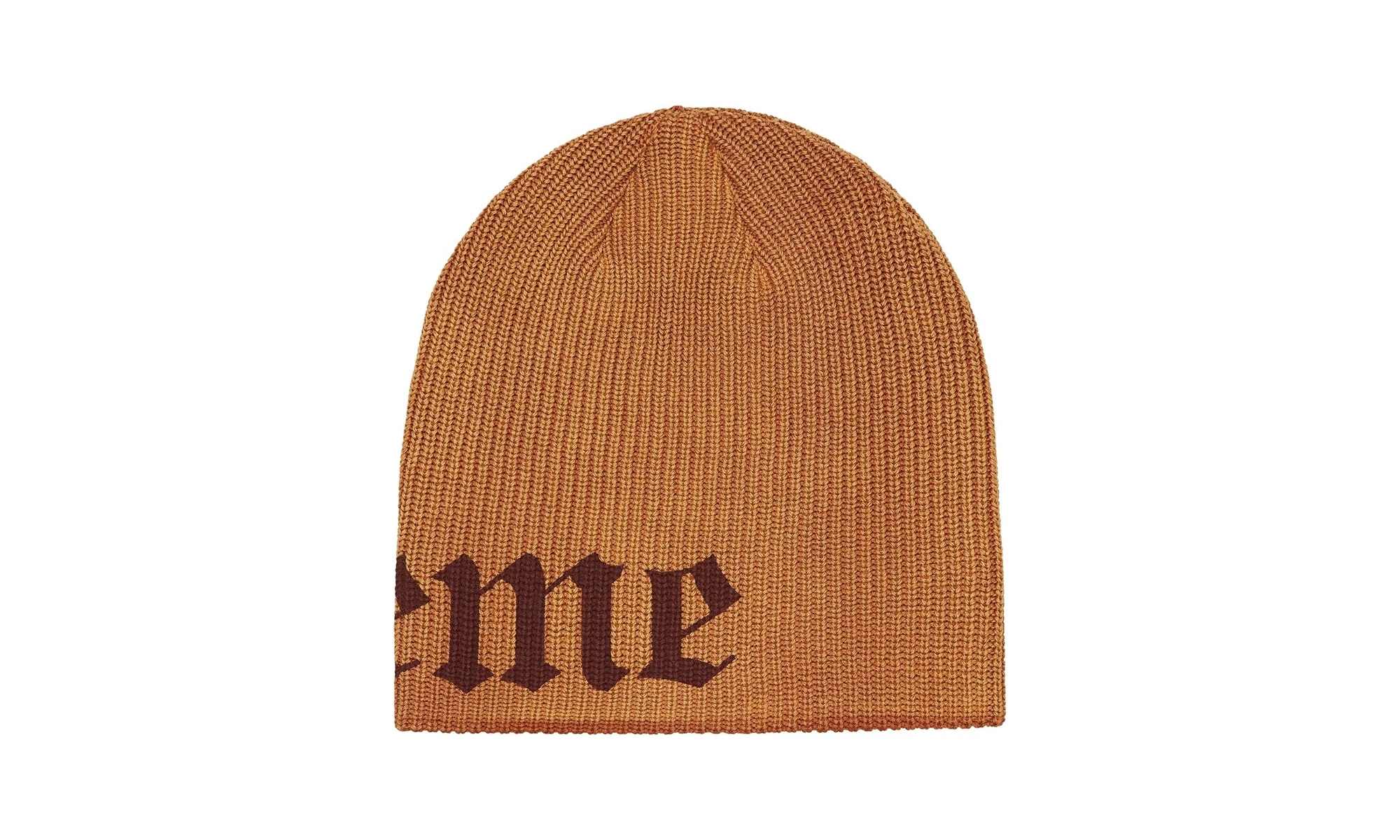 Old English Printed Beanie "SS25 - Brown" SU26607 - Image 2