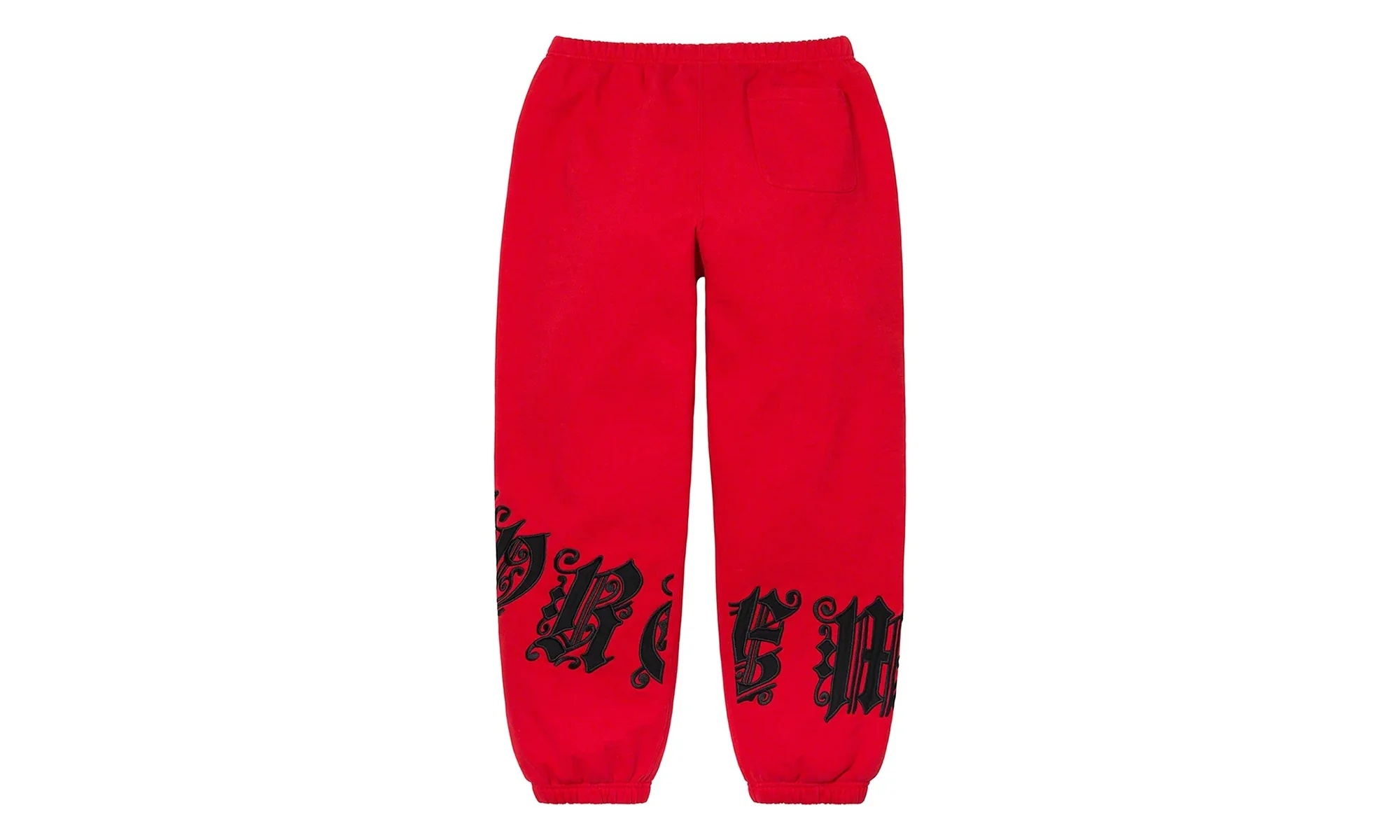 Old English Wrap Sweatpants "SS21 - Red" SU26684 - Image 2