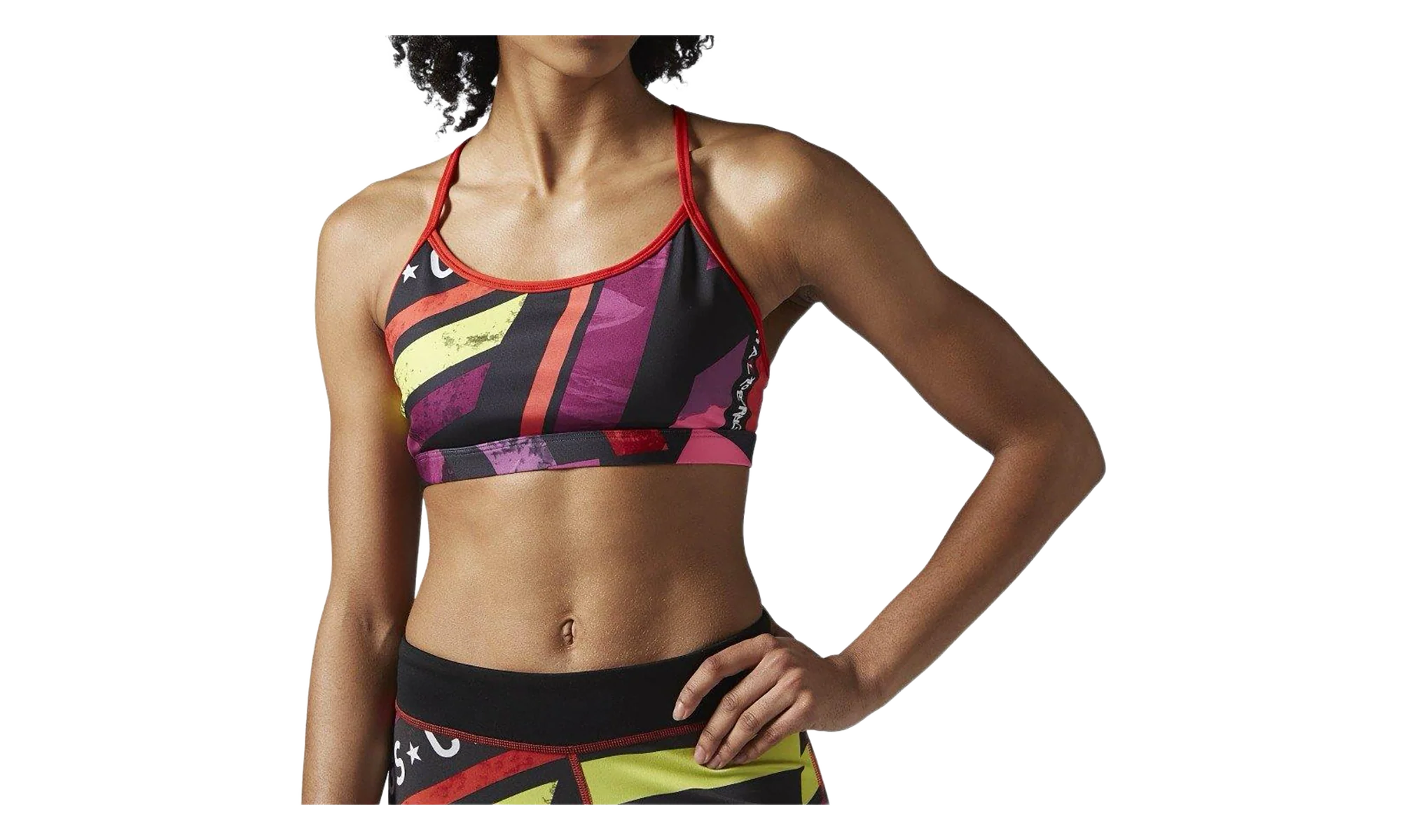 One Series AOP Strappy Bra WMNS "Riot Red" AX9083