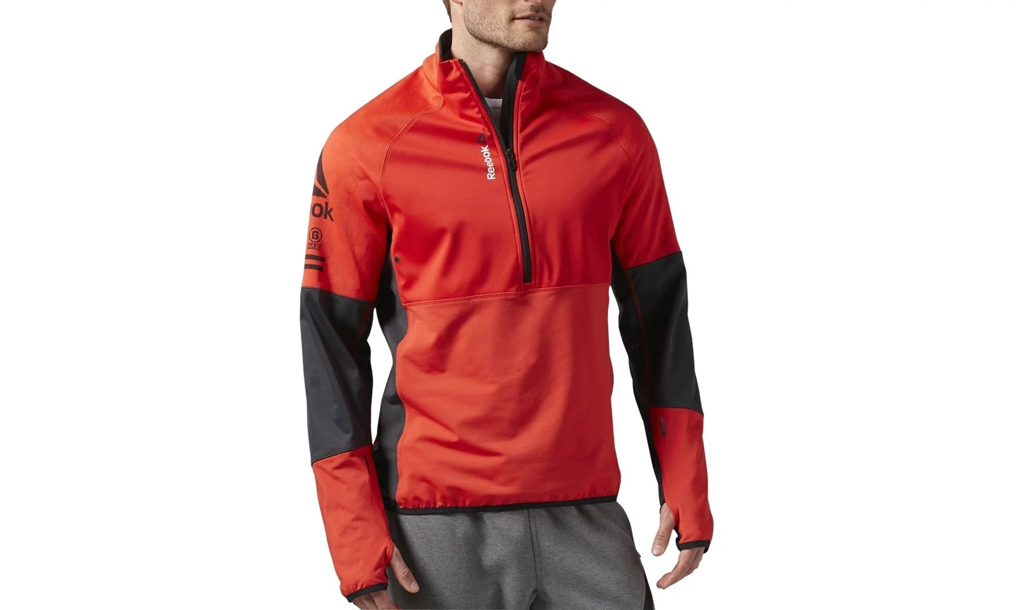 One Series Hexawarm 1/4 Zip Pullover "Riot Red" AX9422