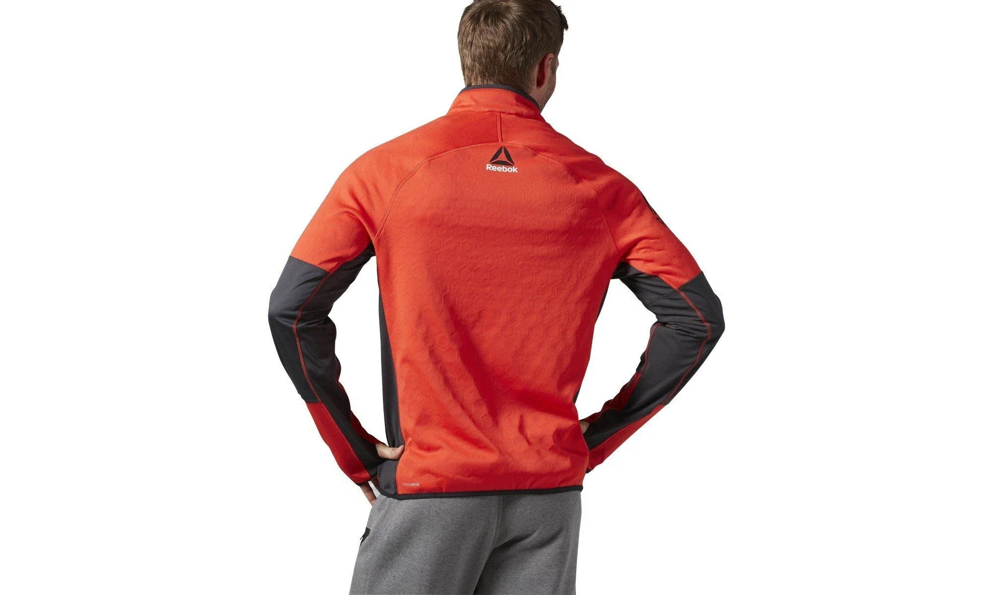 One Series Hexawarm 1/4 Zip Pullover "Riot Red" AX9422 - Image 2