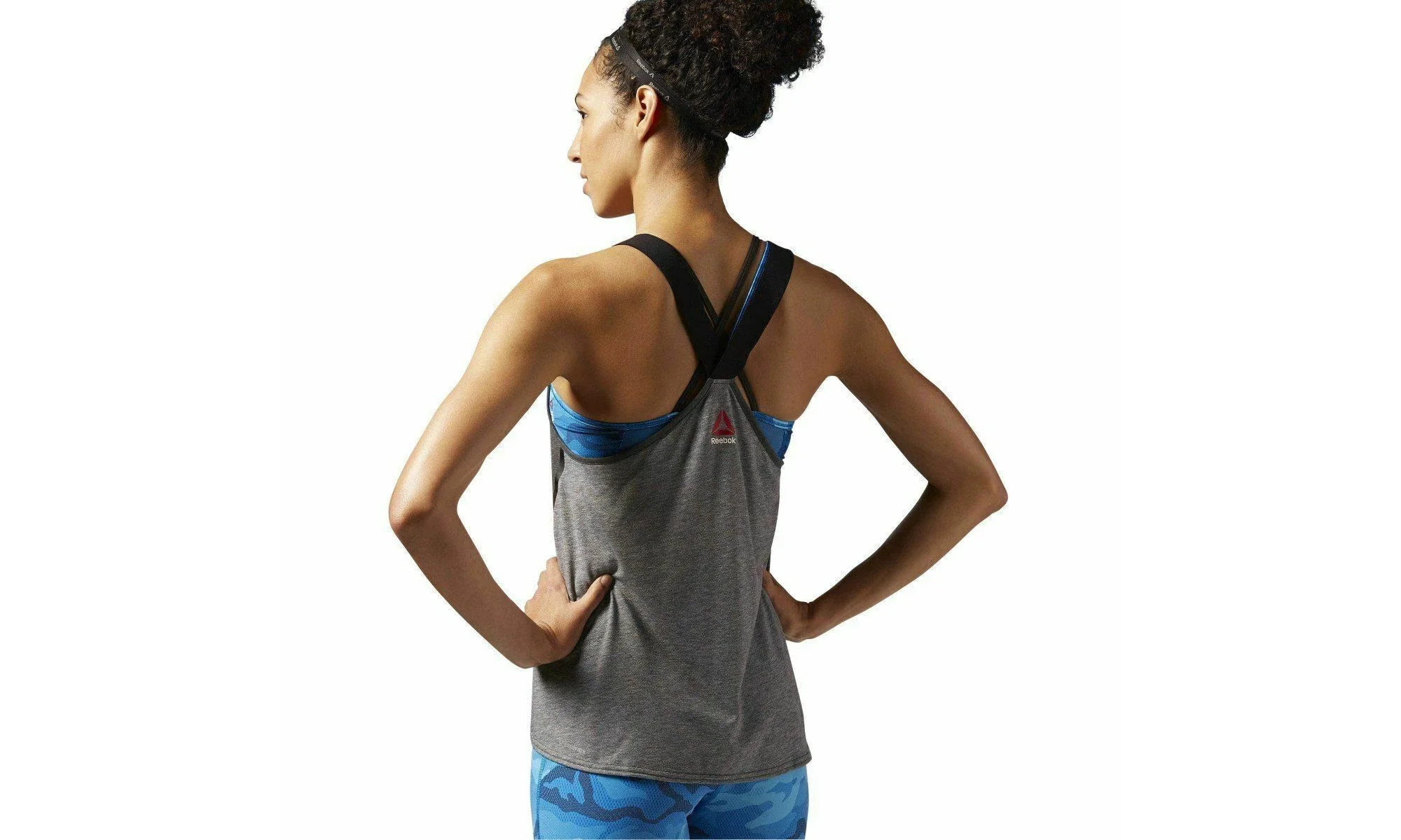 One Series QuikCotton Tank WMNS "Dark Grey Heather" AI1754 - Image 2