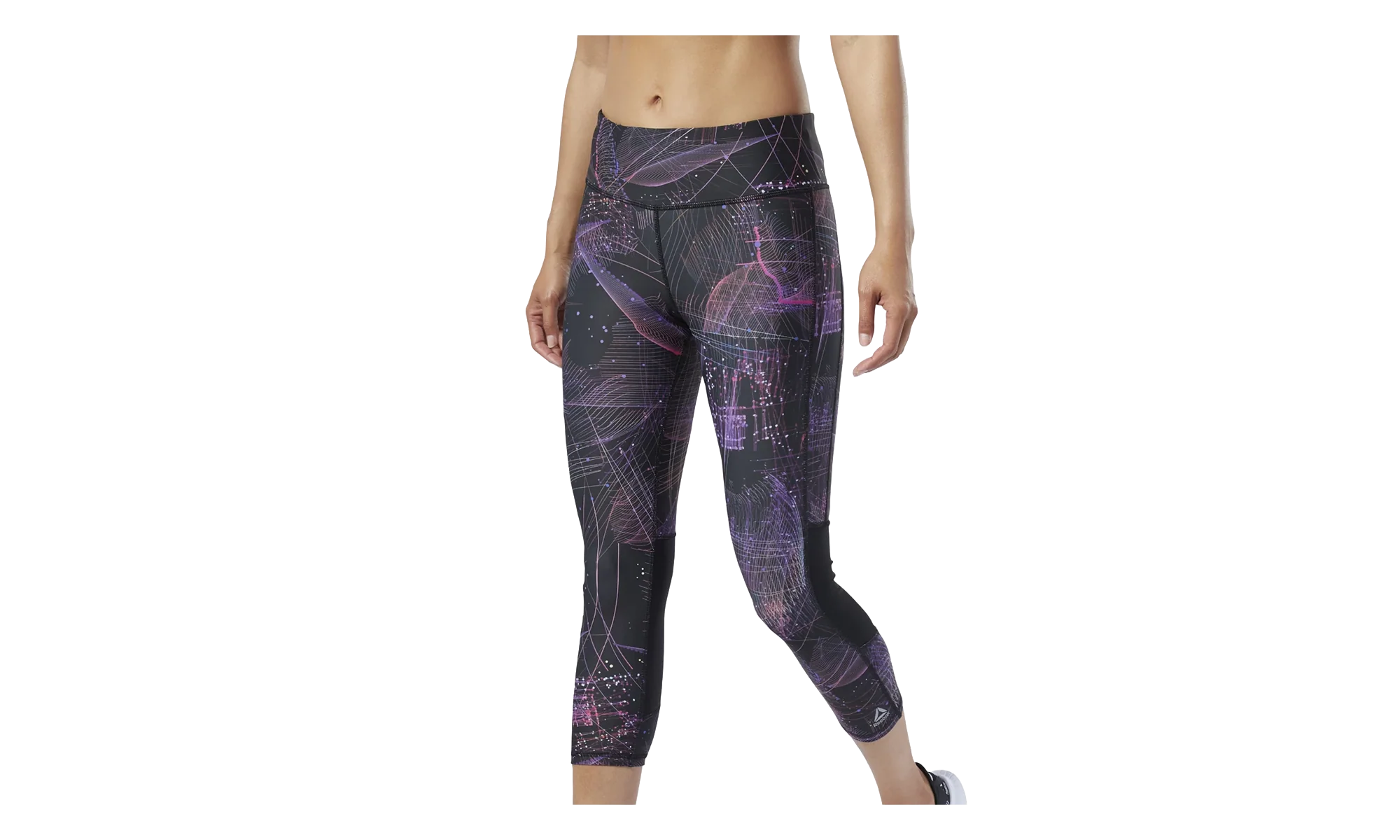 One Series Running 3/4 Tight WMNS "Black / Regal Purple" DY8237