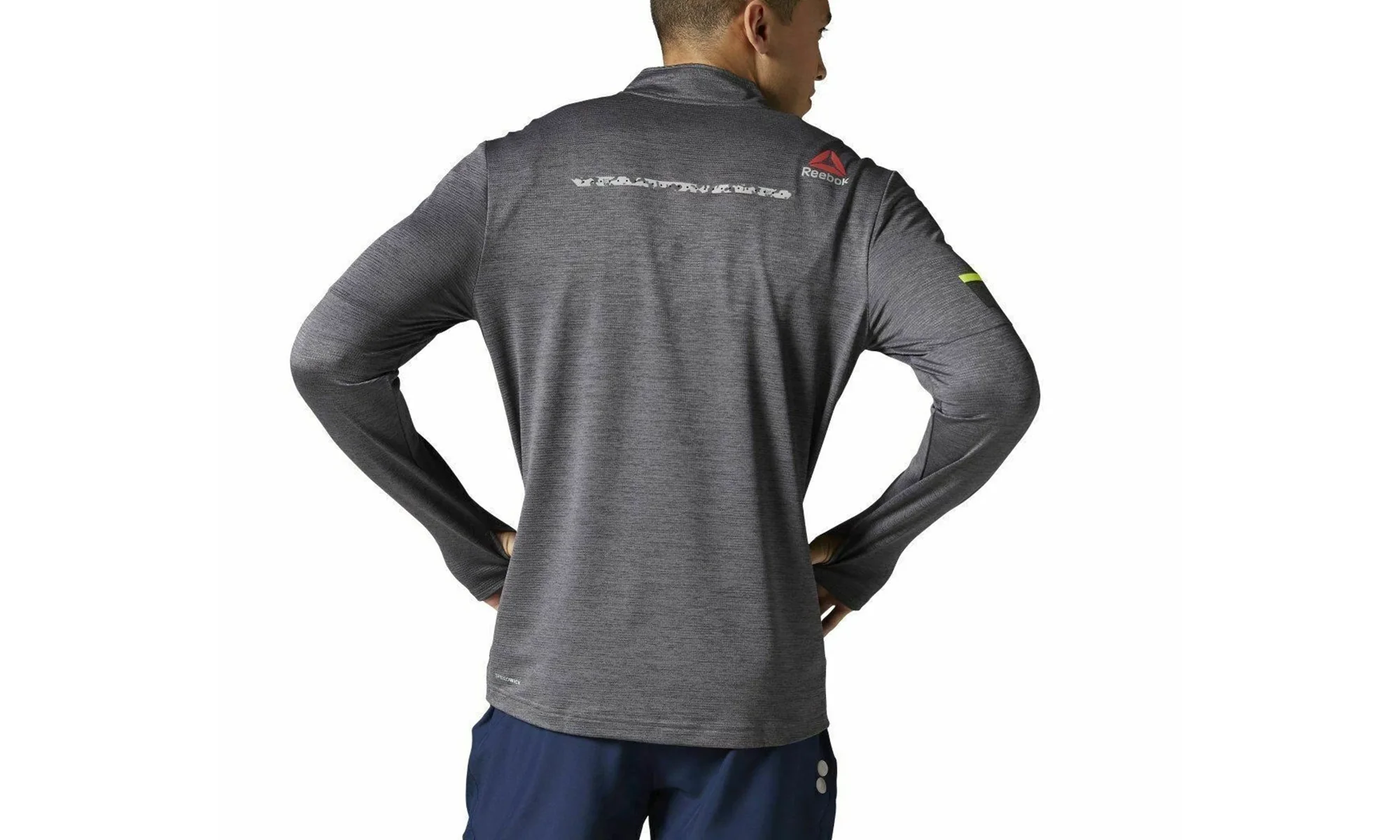 One Series Running Long Sleeve 1/2 Zip "Ash Grey" AX9353 - Image 2