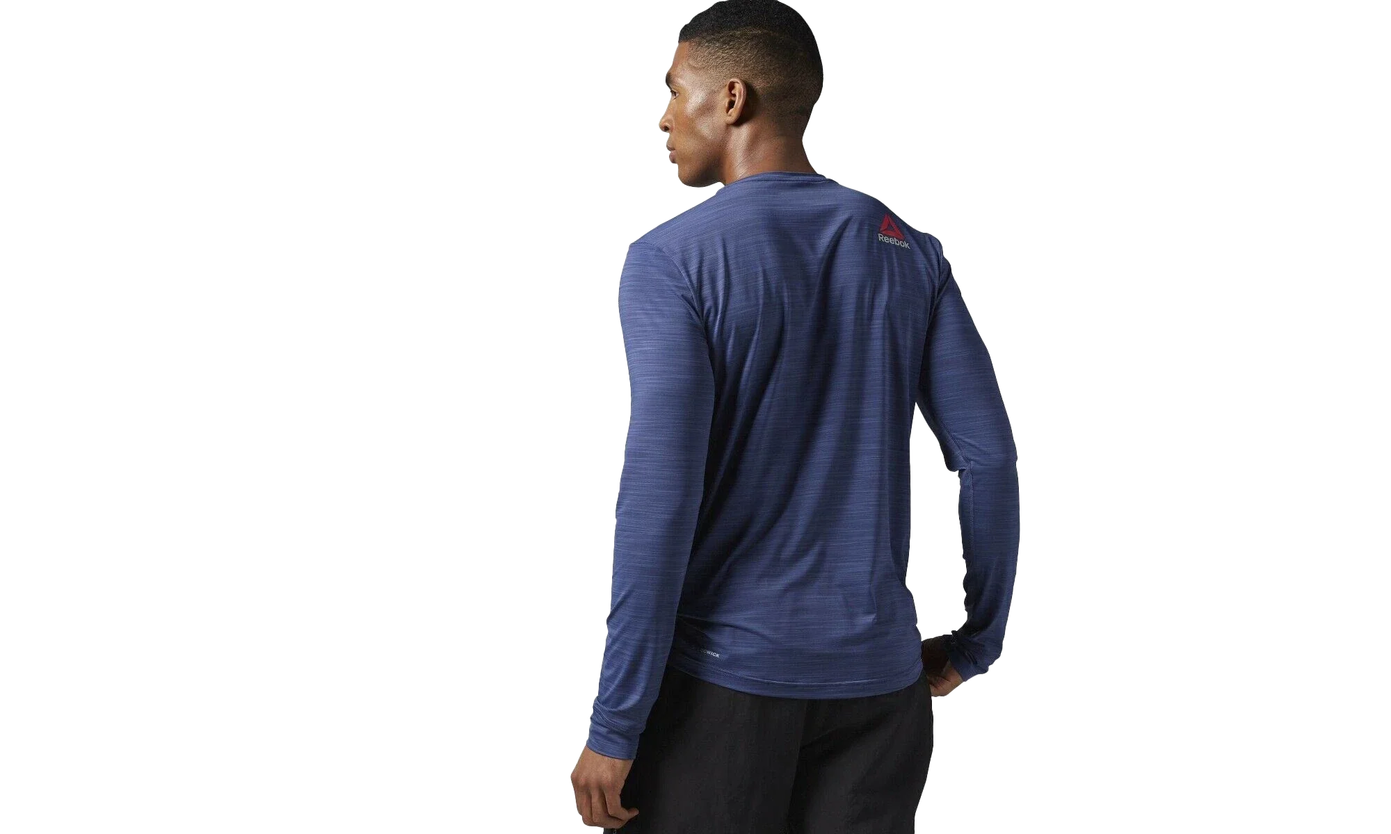 One Series Running Long Sleeve ActivChill Tee "Blue Ink" S94241 - Image 2