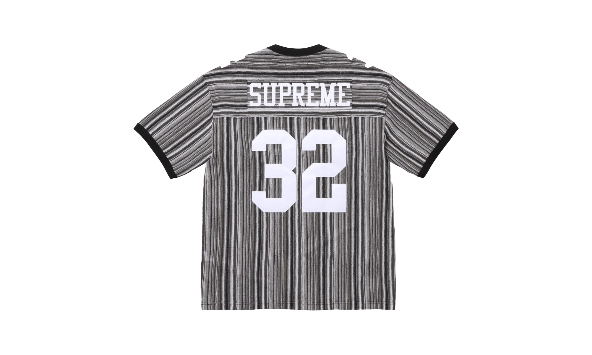Open Knit Football Top "SS25 - Black" SU25382 - Image 2