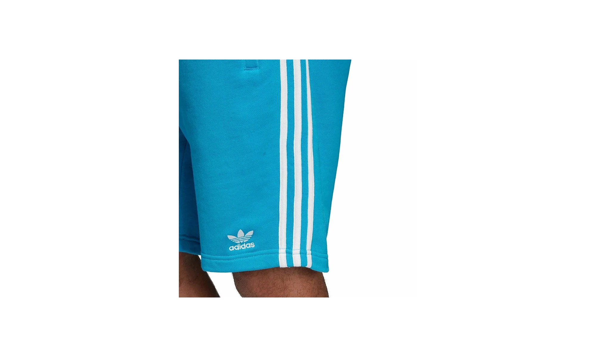 Originals 3-Stripe Shorts "Shock Cyan" ED4906 - Image 2