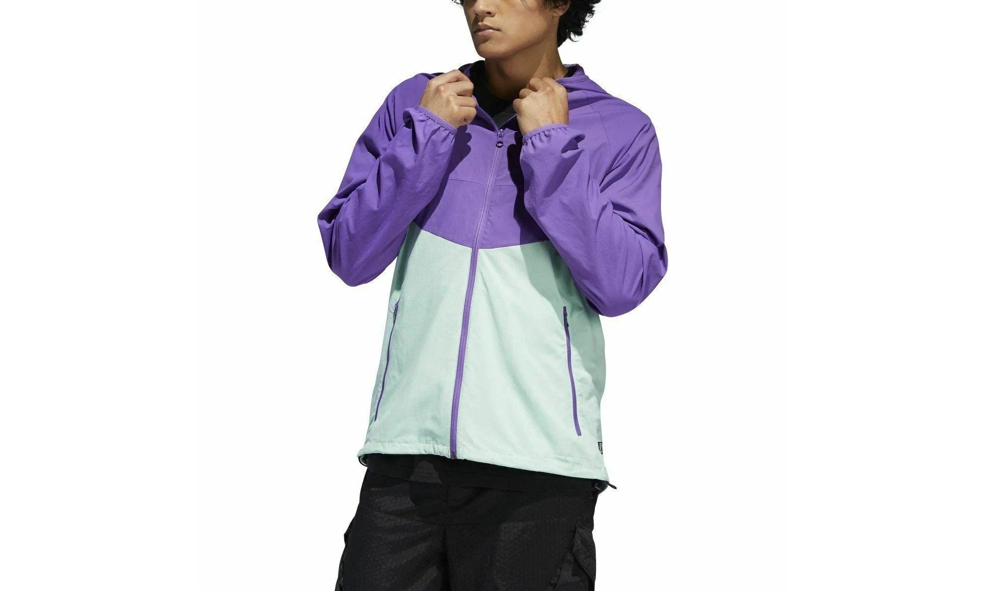 Originals Dekum Packable Wind Jacket "Active Purple / Clear Mint" DV2089