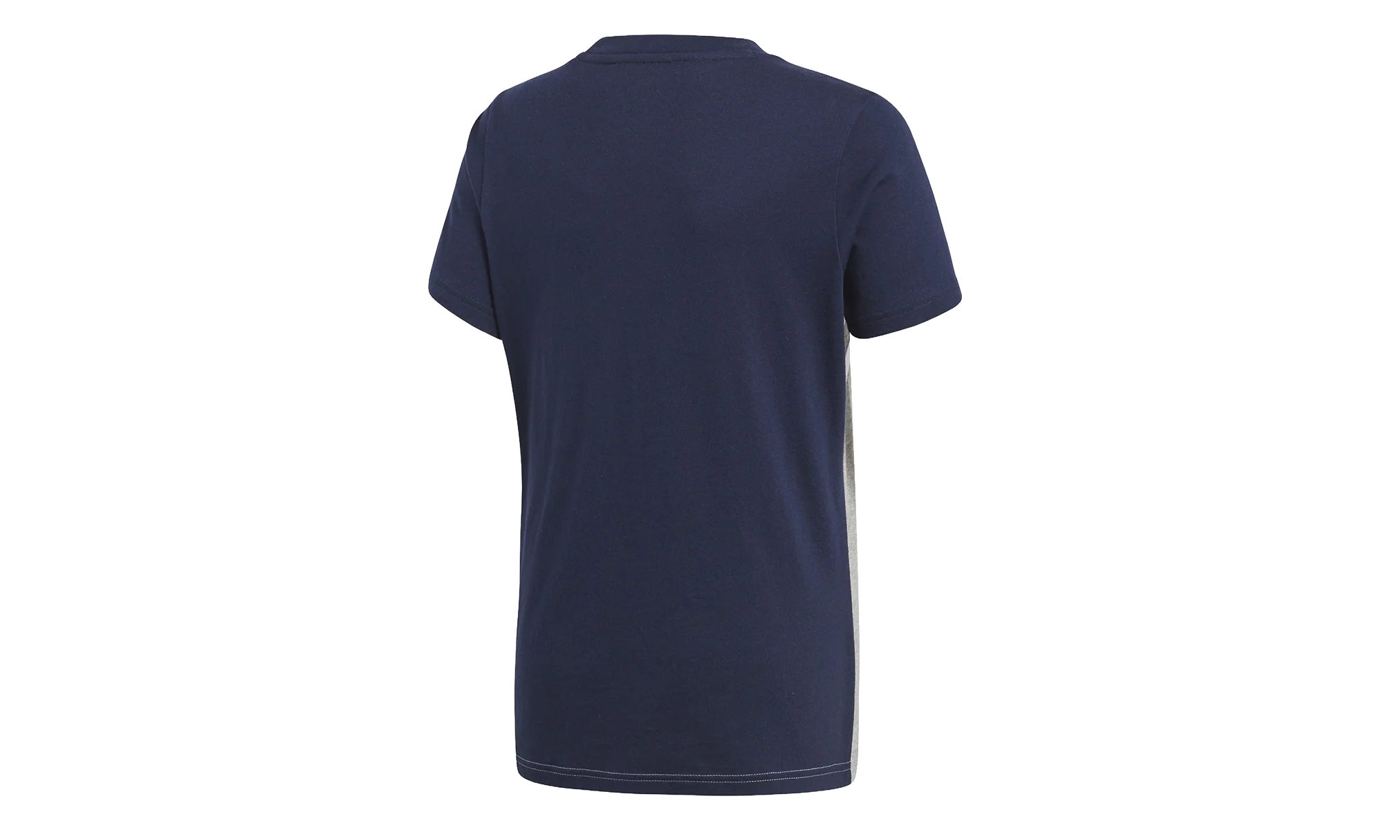 Originals Fleece T-Shirt GS "Collegiate Navy / Medium Grey Heather / White" CE1082 - Image 2