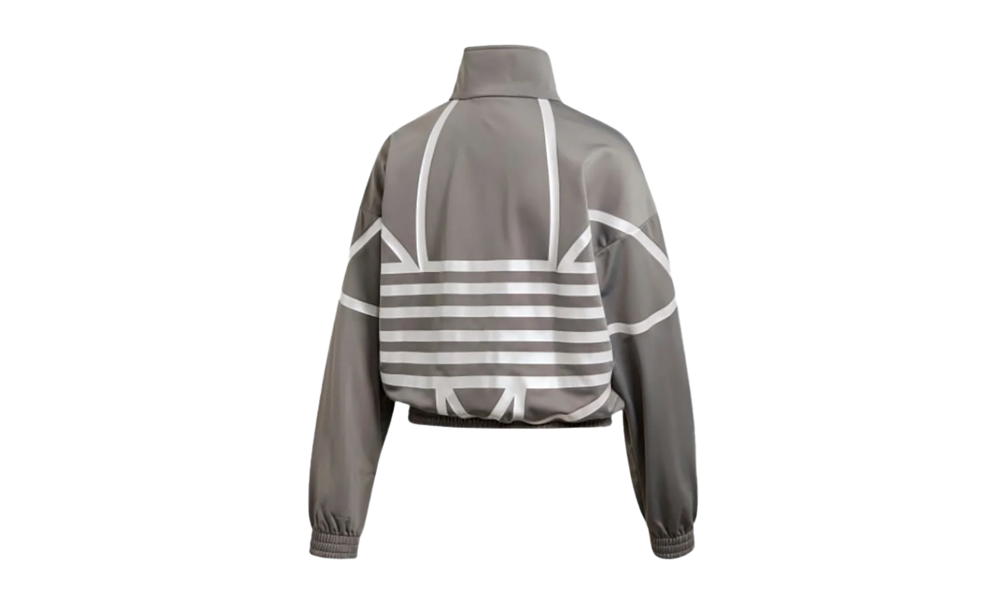 Originals Large Logo Track Jacket WMNS "Charcoal Solid Grey / White" FS7219 - Image 2