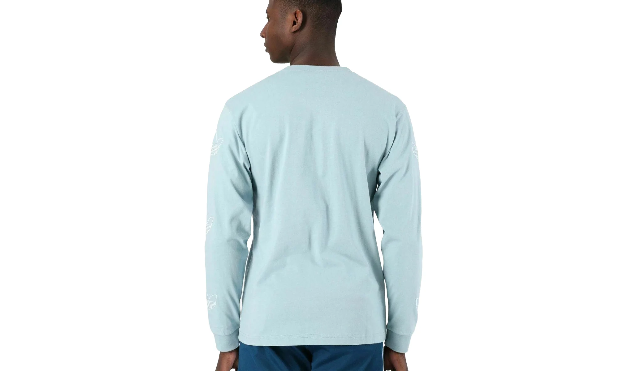 Originals Longsleeve Trefoil Tee "Ash Grey / White" DV3153 - Image 2