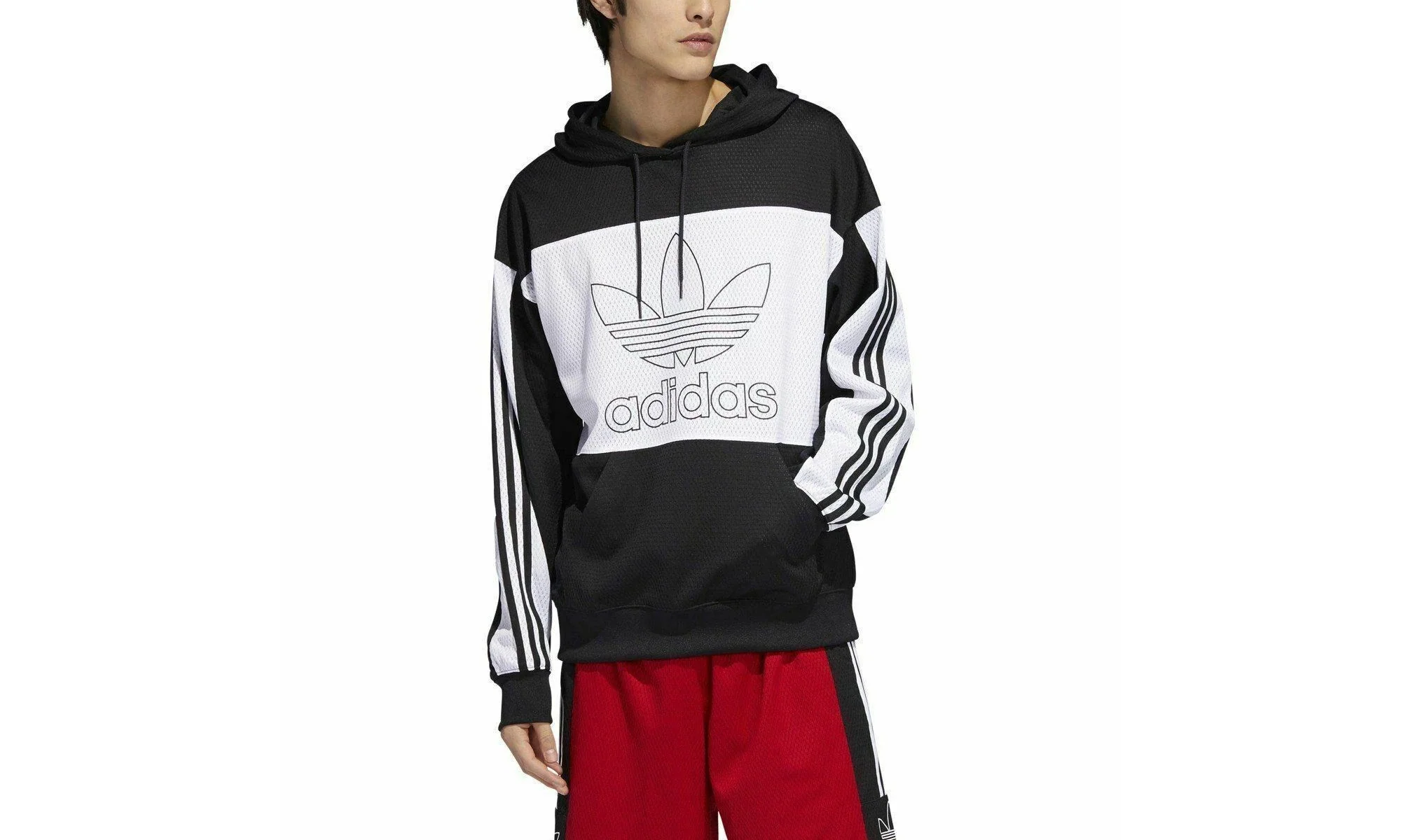 Originals Mesh Layup Hoodie "Black / White" DV3173