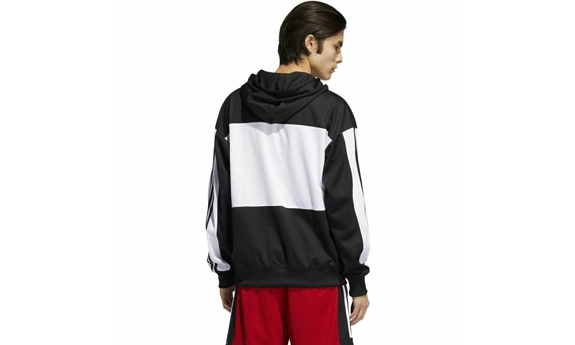 Originals Mesh Layup Hoodie "Black / White" DV3173 - Image 2