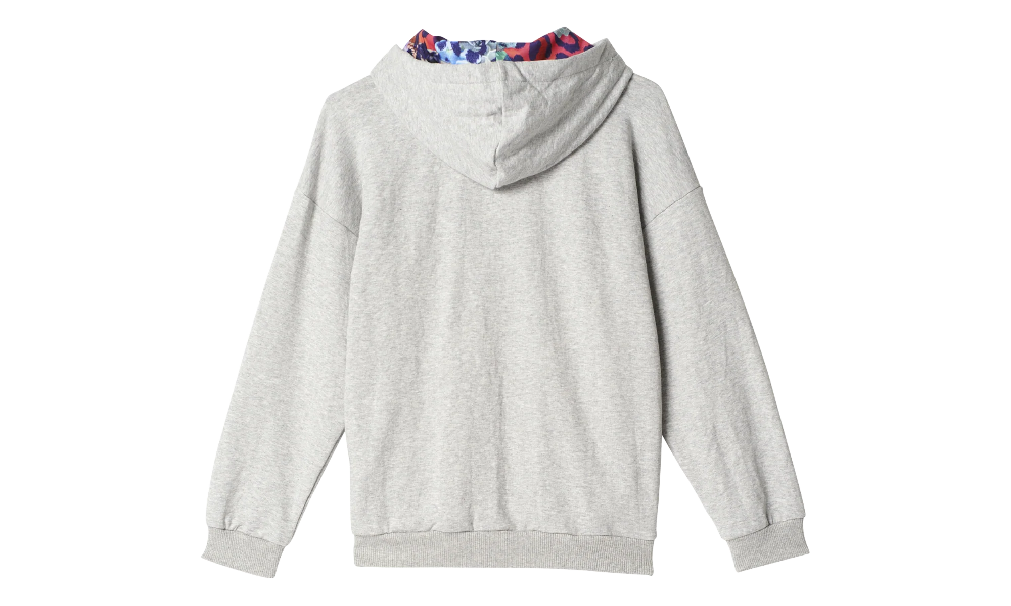 Originals S Rose Hoodie GS "Grey Heather / Multicolor / Fresh Pink" S96103 - Image 2