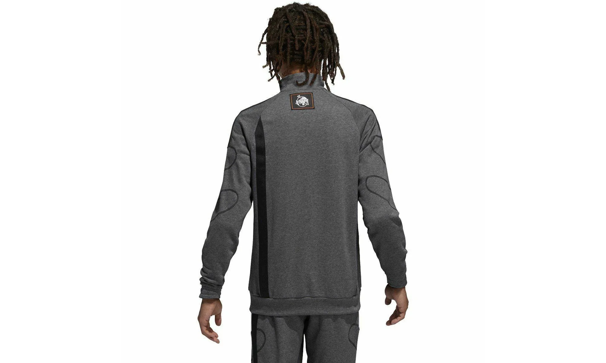 Originals Stormzy SPRT Track Jacket "Dark Grey Heather" FI7162 - Image 2